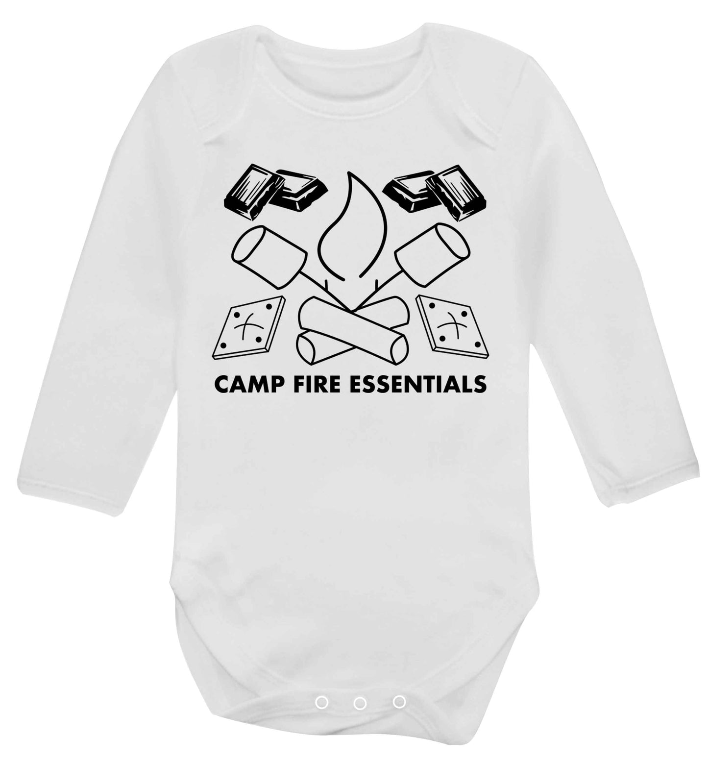 Campfire essentials Baby Vest long sleeved white 6-12 months