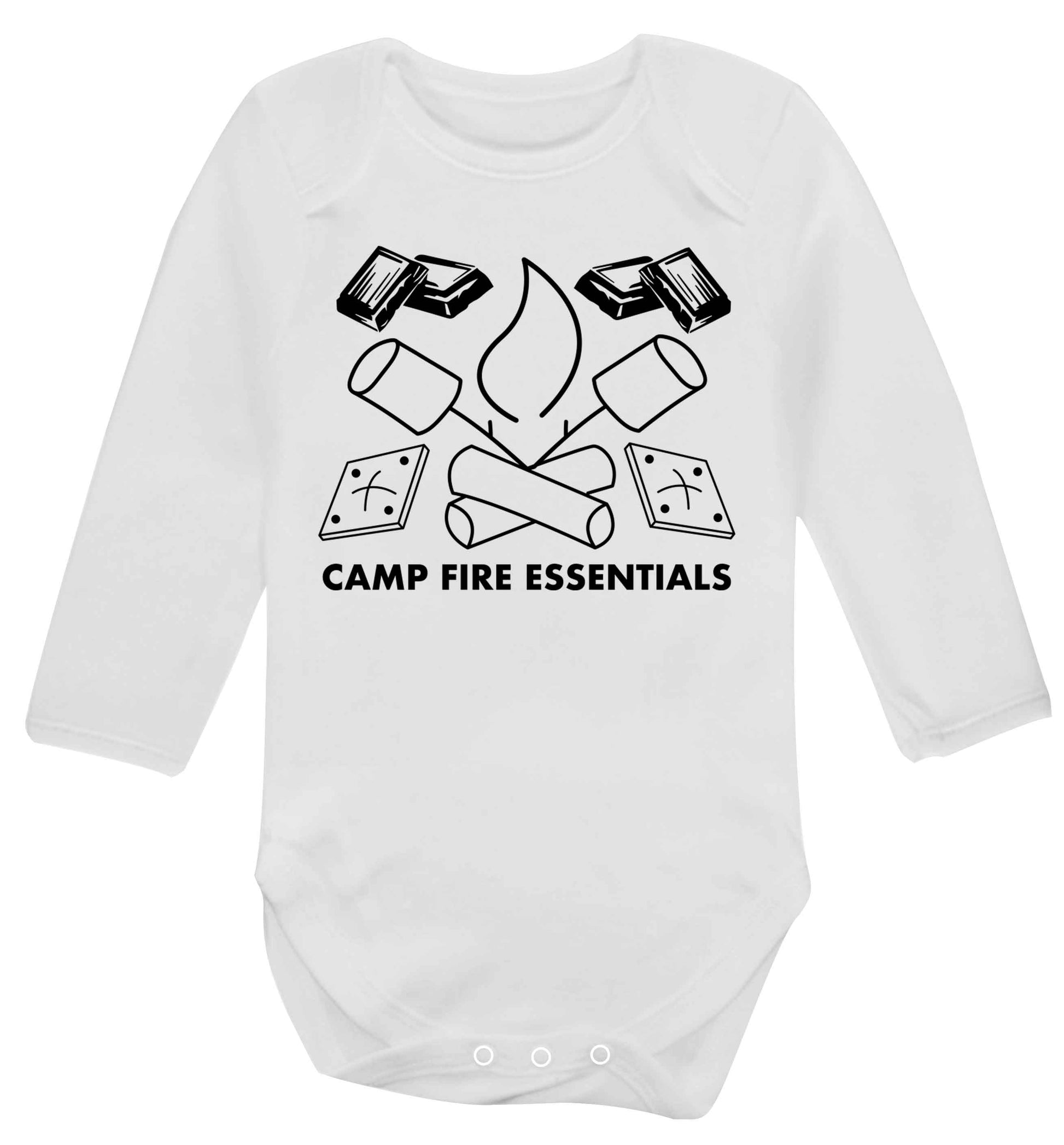 Campfire essentials Baby Vest long sleeved white 6-12 months