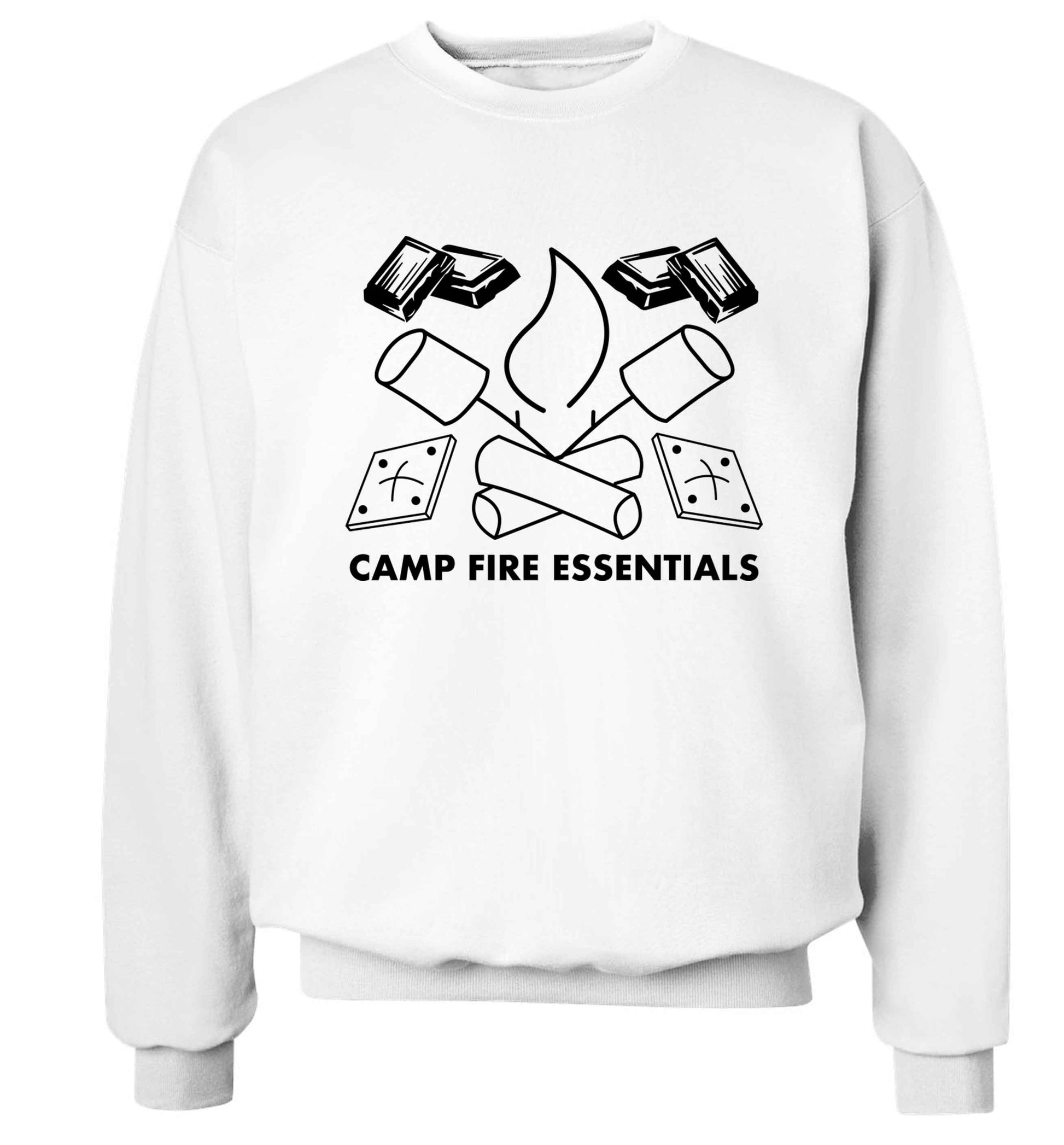Campfire essentials Adult's unisex white Sweater 2XL
