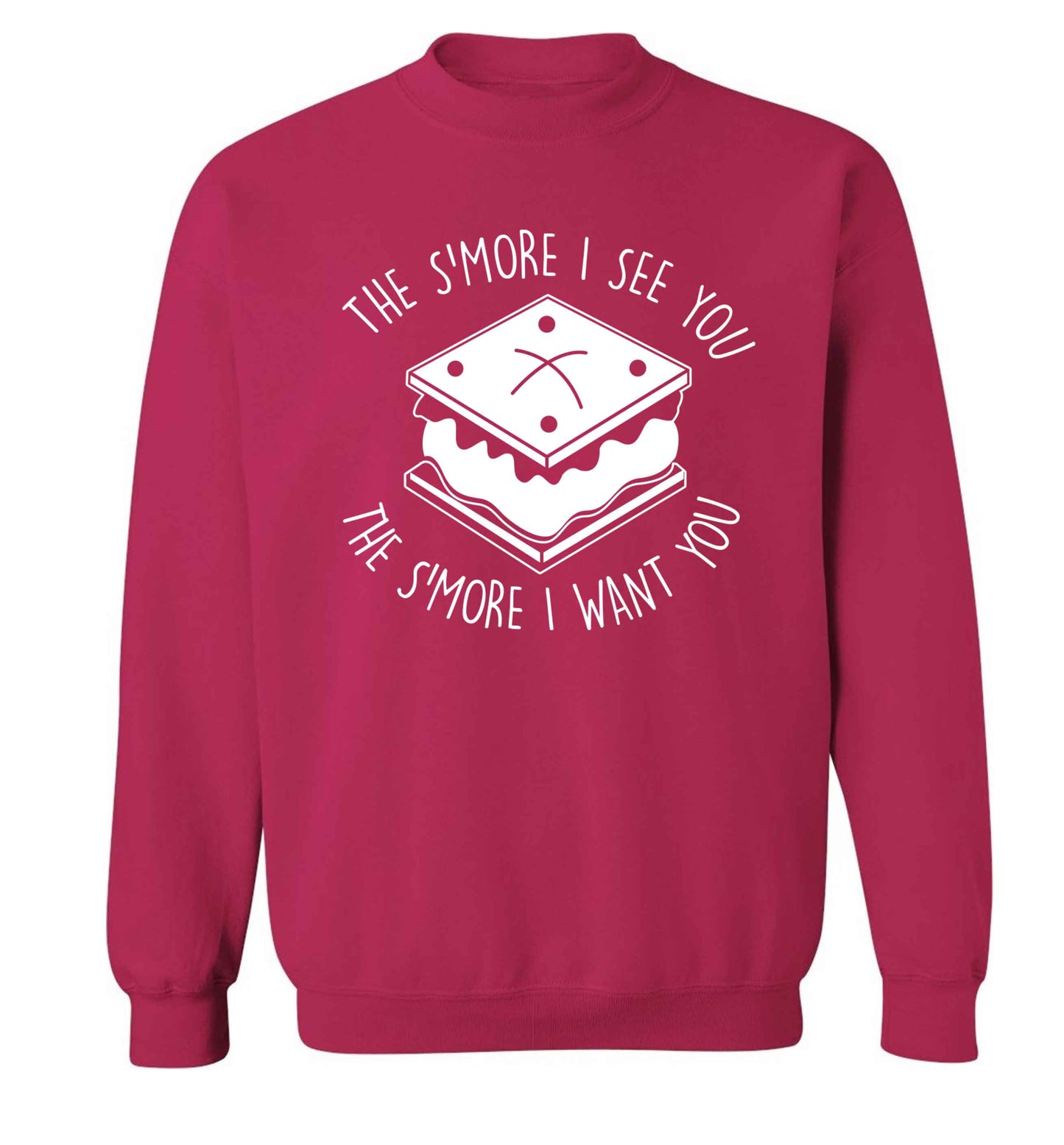 The s'more I see you the s'more I want you Adult's unisex pink Sweater 2XL