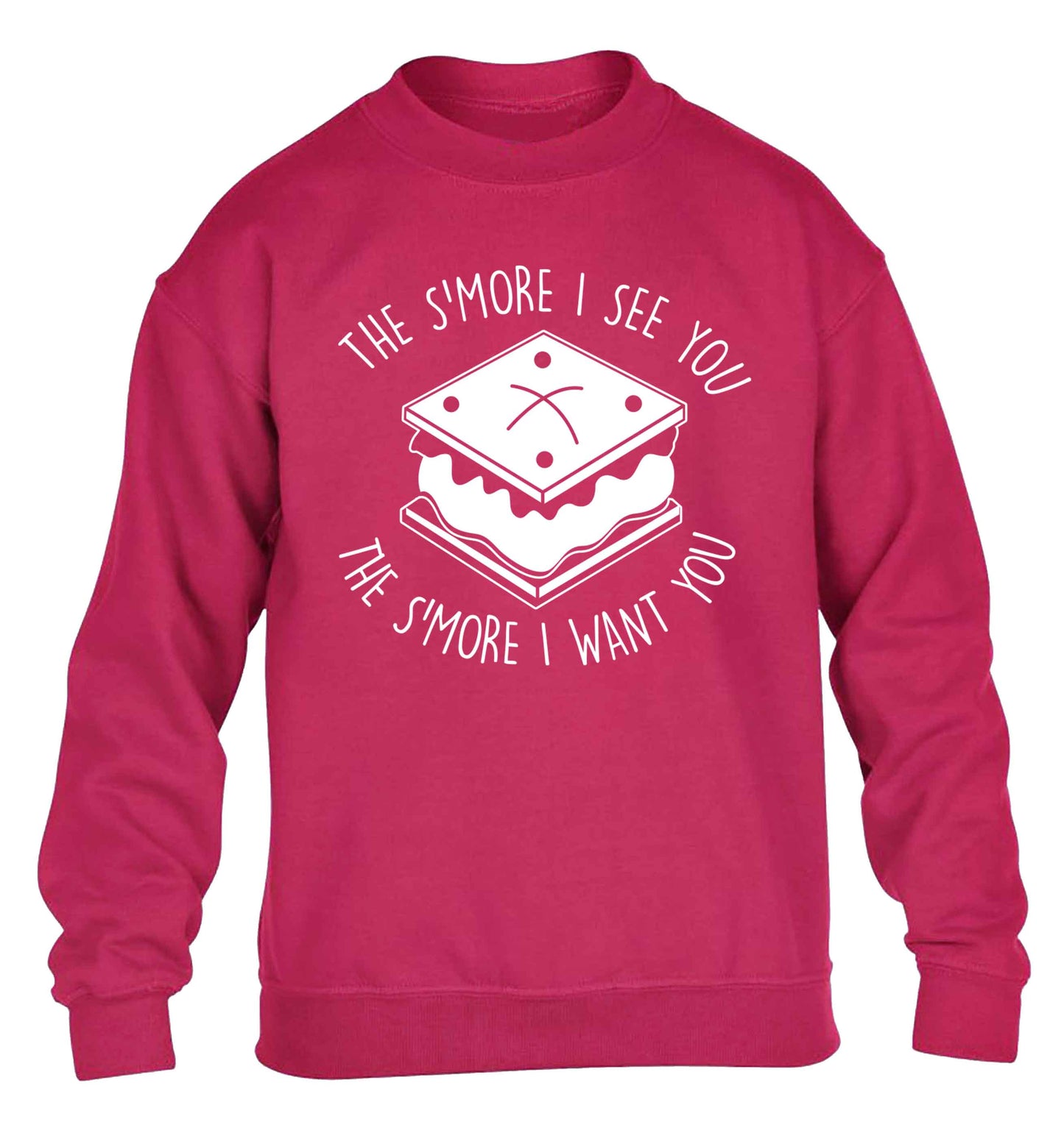 The s'more I see you the s'more I want you children's pink sweater 12-13 Years