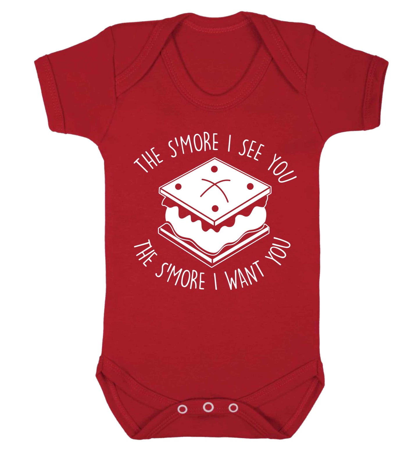 The s'more I see you the s'more I want you Baby Vest red 18-24 months