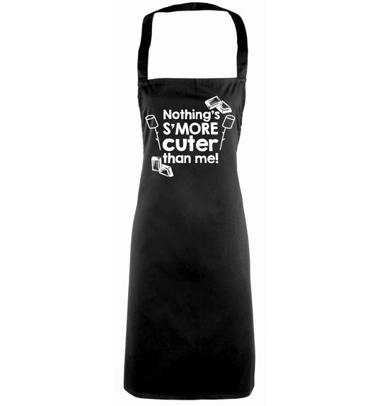 Nothing's s'more cuter than me! black apron