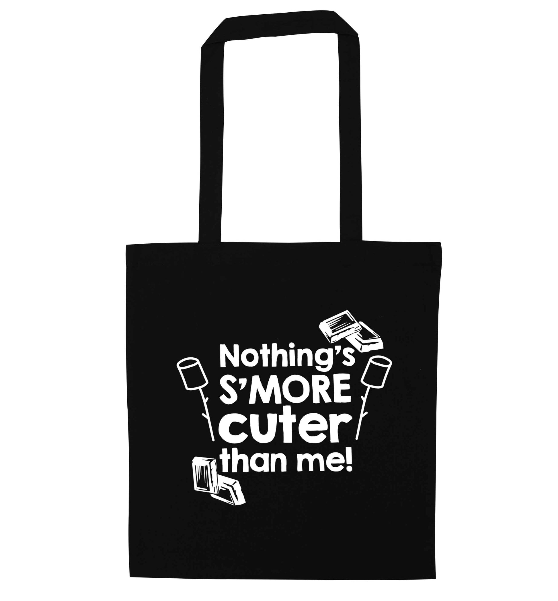 Nothing's s'more cuter than me! black tote bag