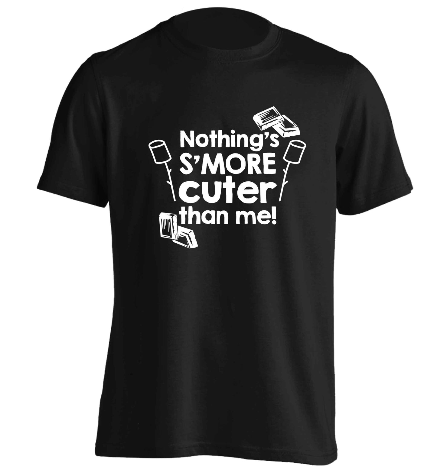 Nothing's s'more cuter than me! adults unisex black Tshirt 2XL