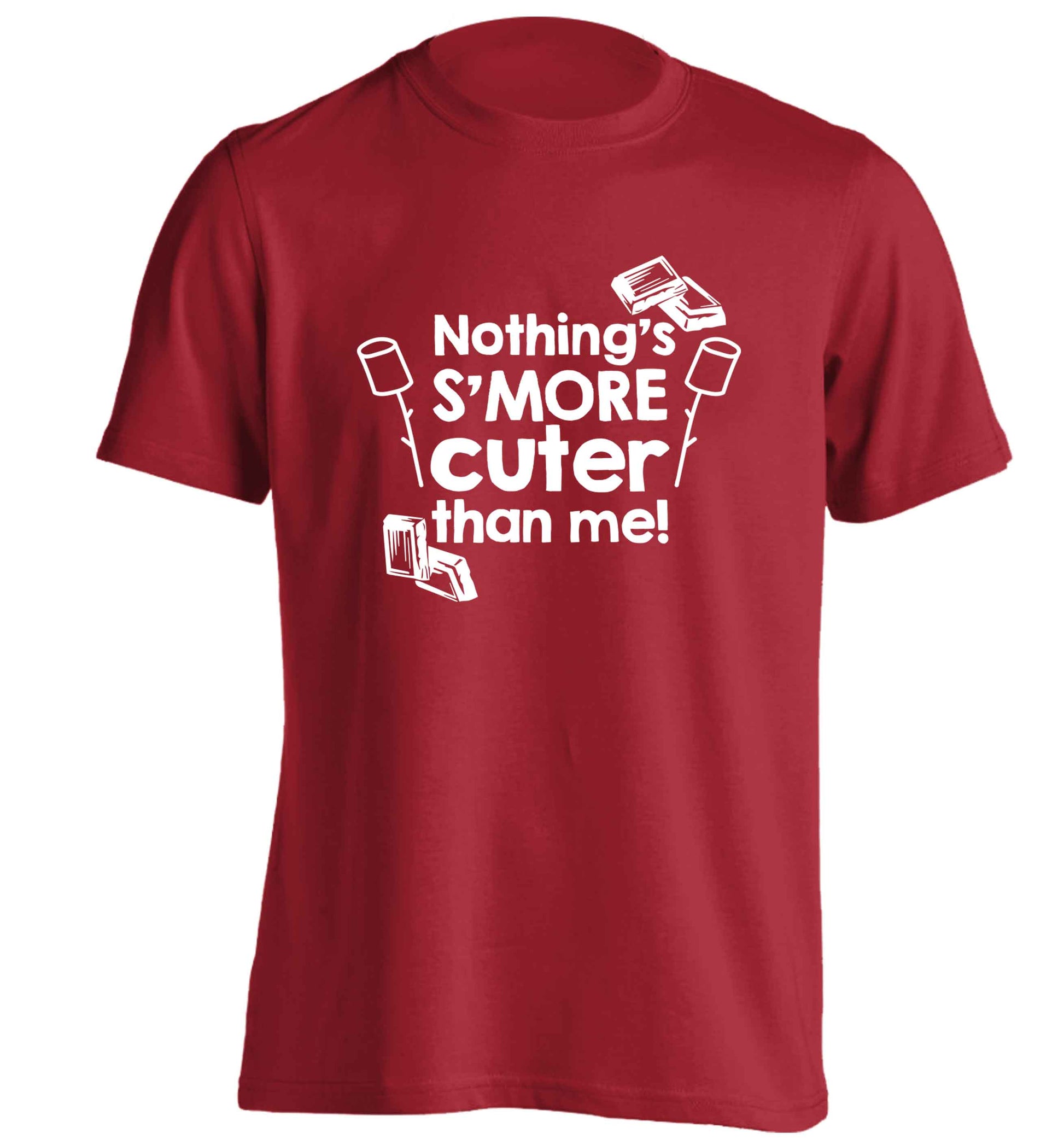 Nothing's s'more cuter than me! adults unisex red Tshirt 2XL