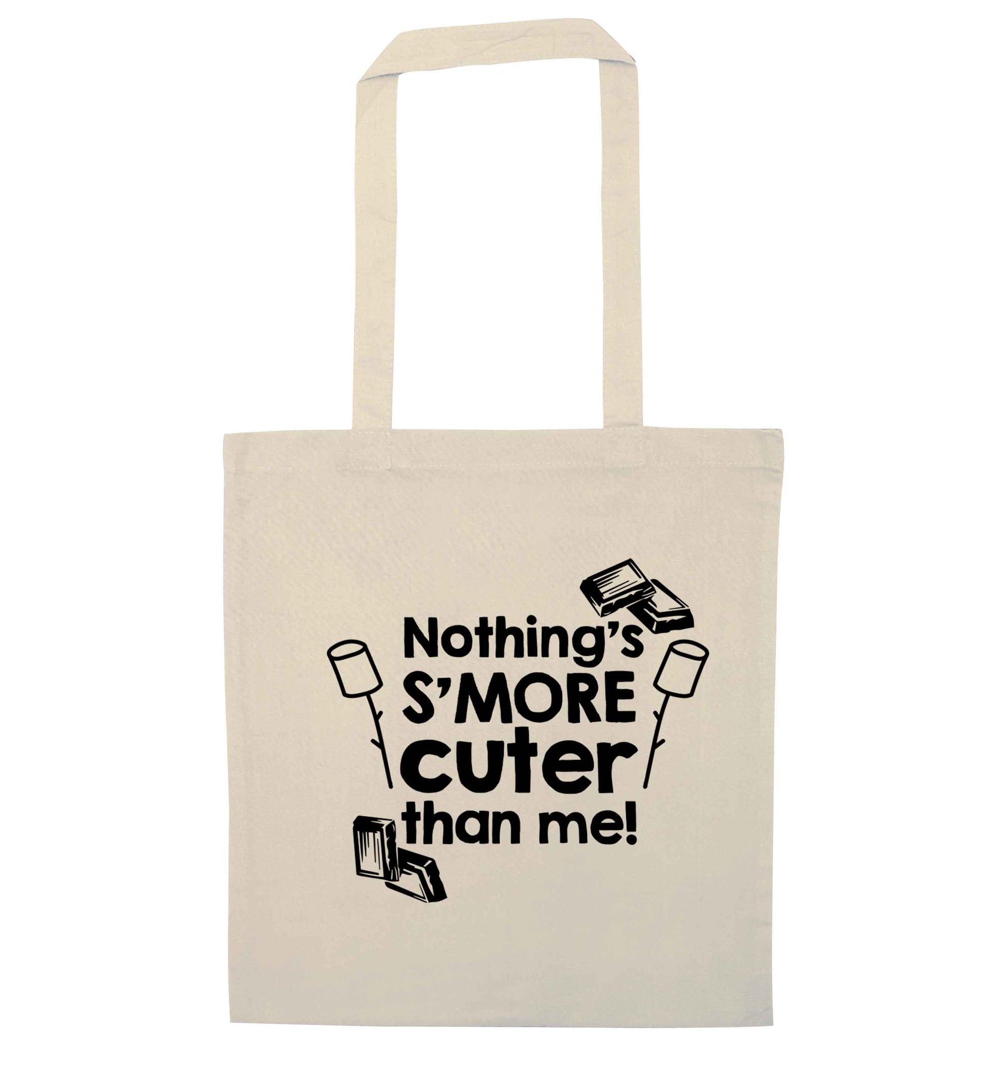 Nothing's s'more cuter than me! natural tote bag