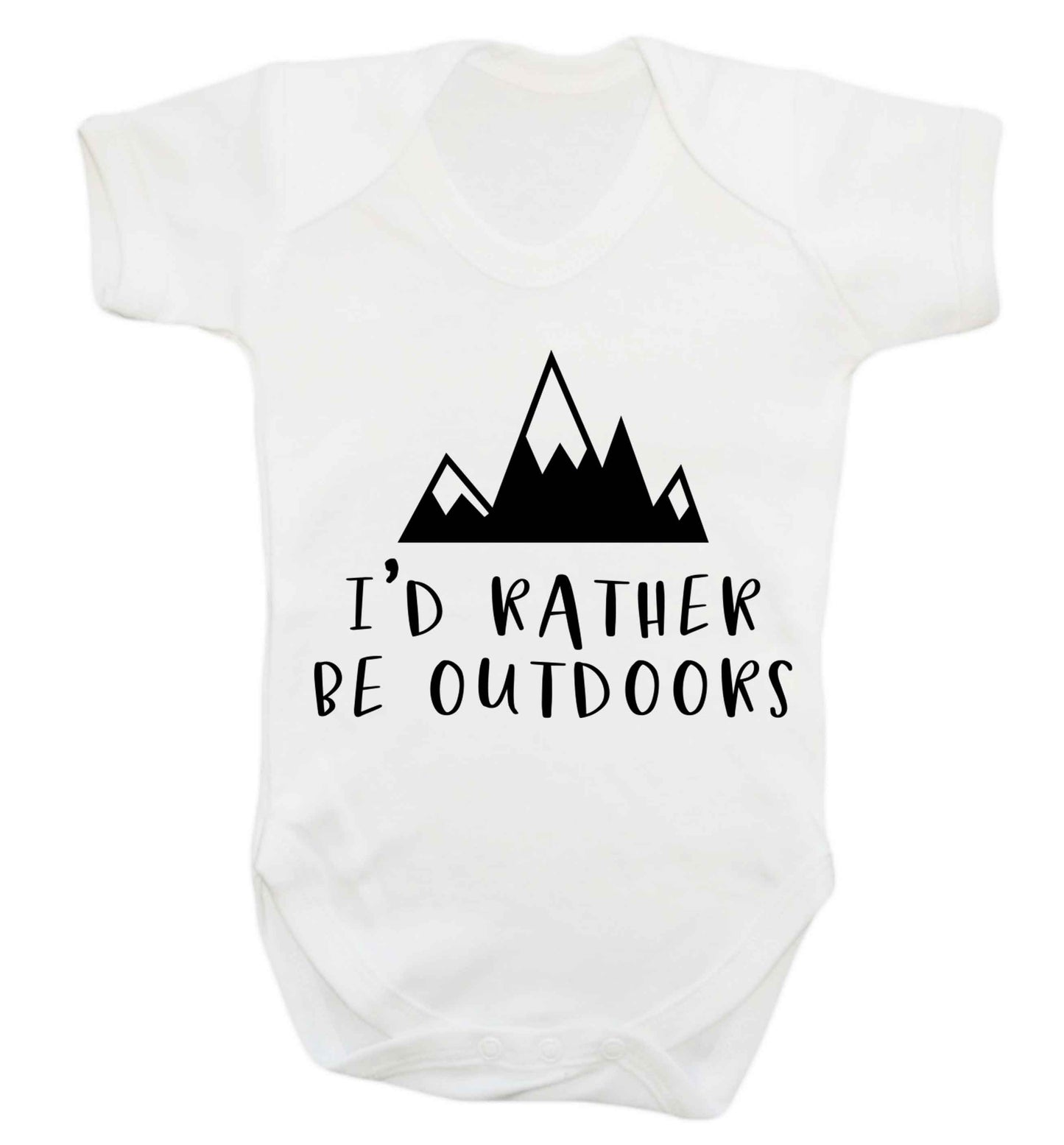 I'd rather be outdoors Baby Vest white 18-24 months