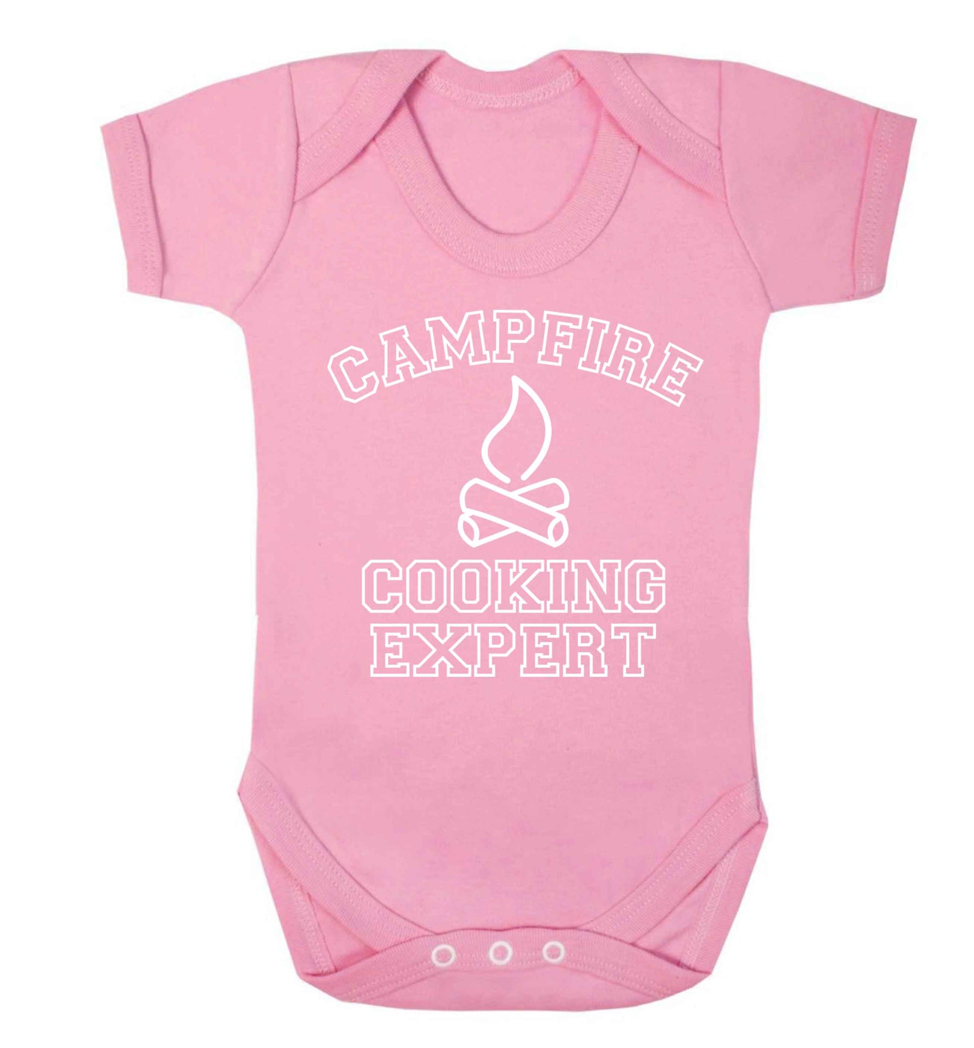 Campfire cooking expert Baby Vest pale pink 18-24 months