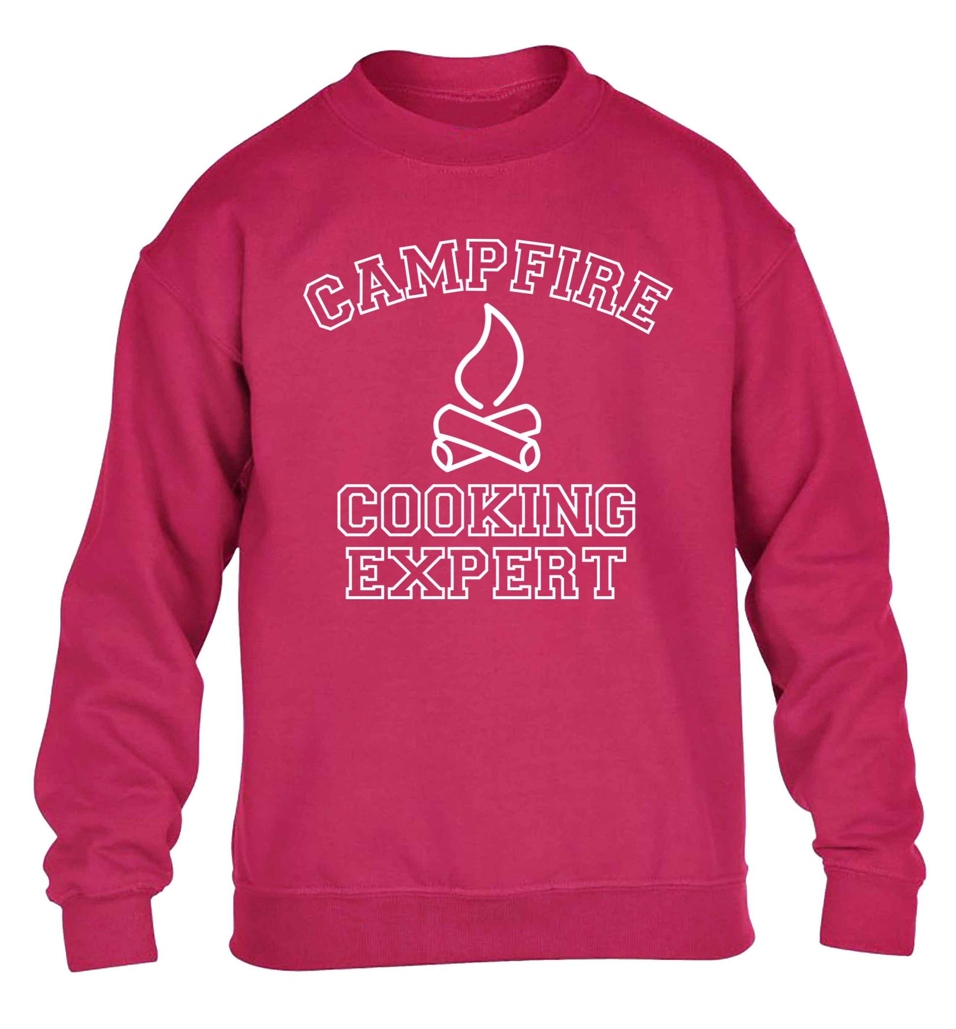 Campfire cooking expert children's pink sweater 12-13 Years