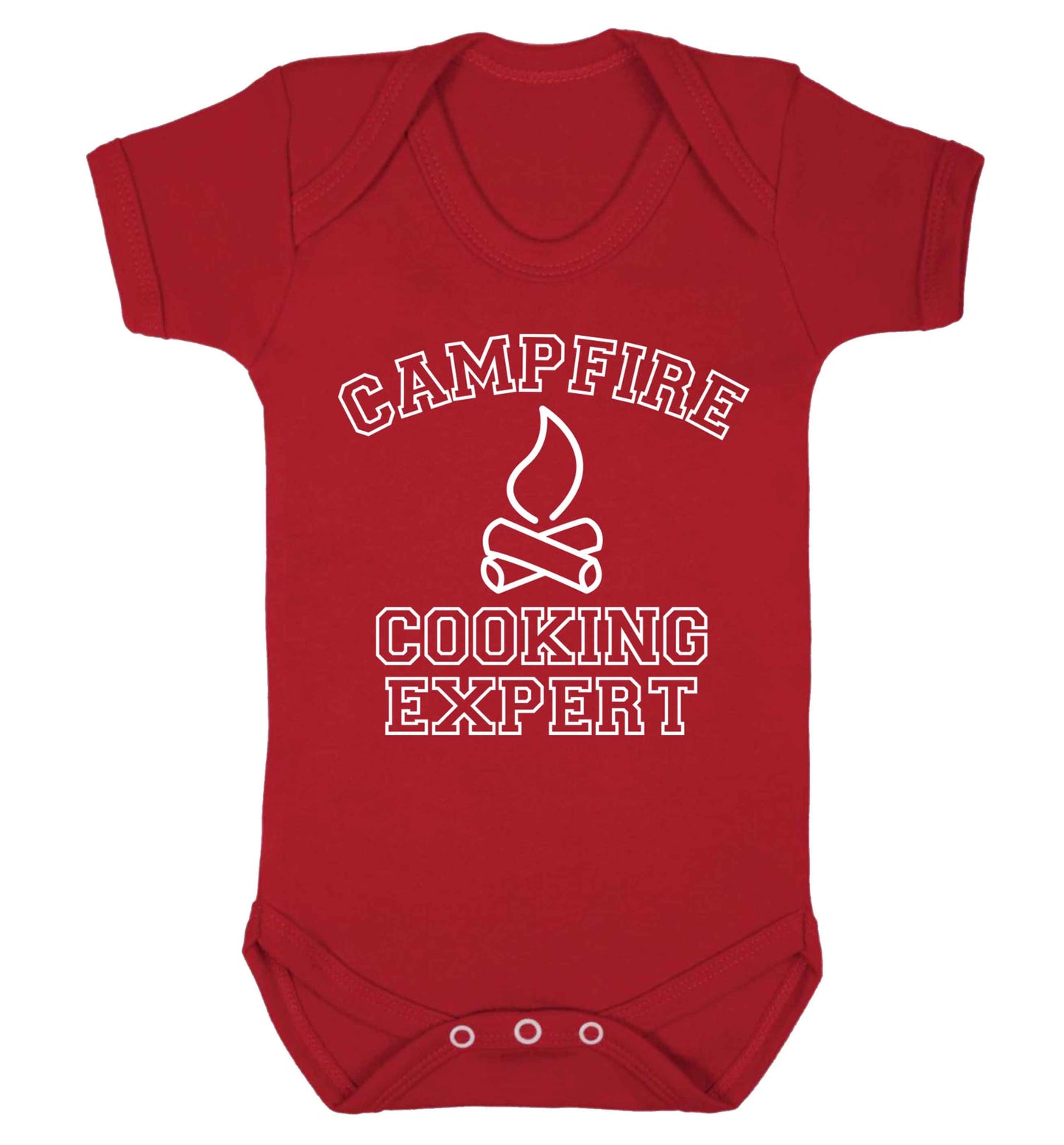 Campfire cooking expert Baby Vest red 18-24 months