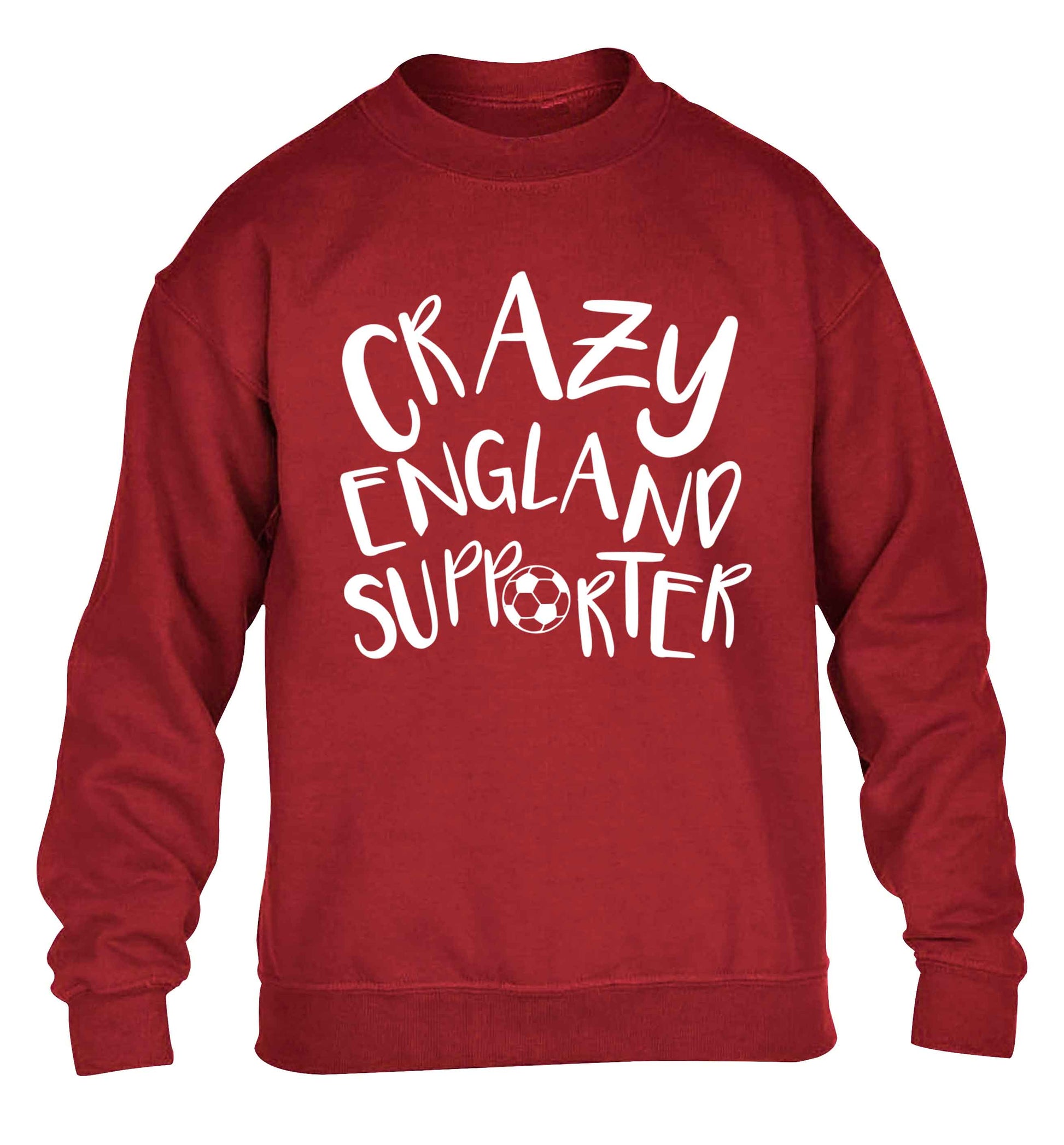 Crazy England supporter children's grey sweater 12-13 Years