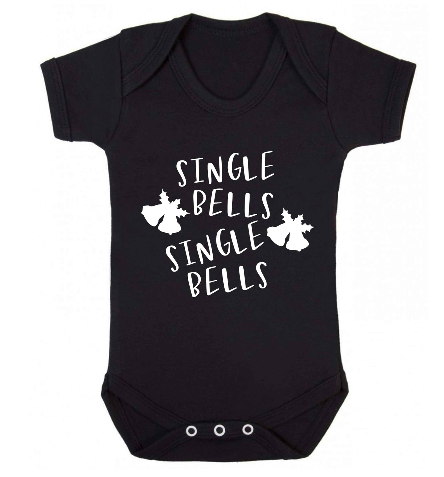 Single bells, single bells Baby Vest black 18-24 months