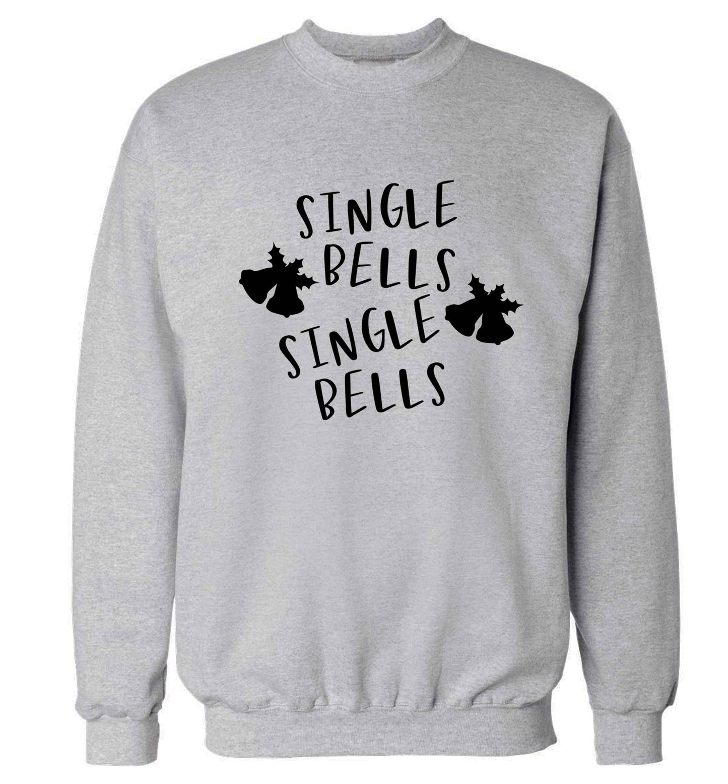 Single bells, single bells Adult's unisex grey Sweater 2XL