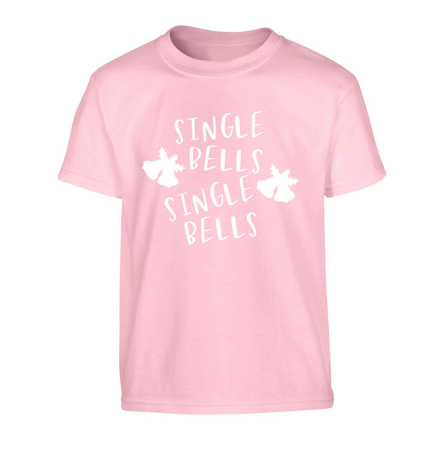 Single bells, single bells Children's light pink Tshirt 12-13 Years