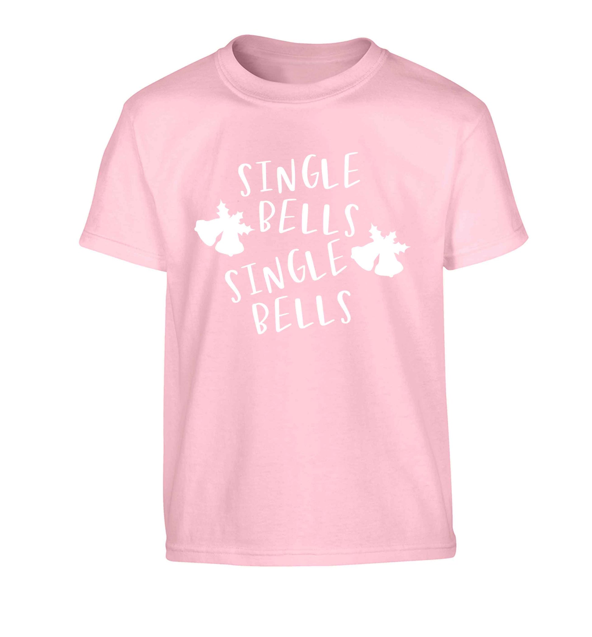 Single bells, single bells Children's light pink Tshirt 12-13 Years