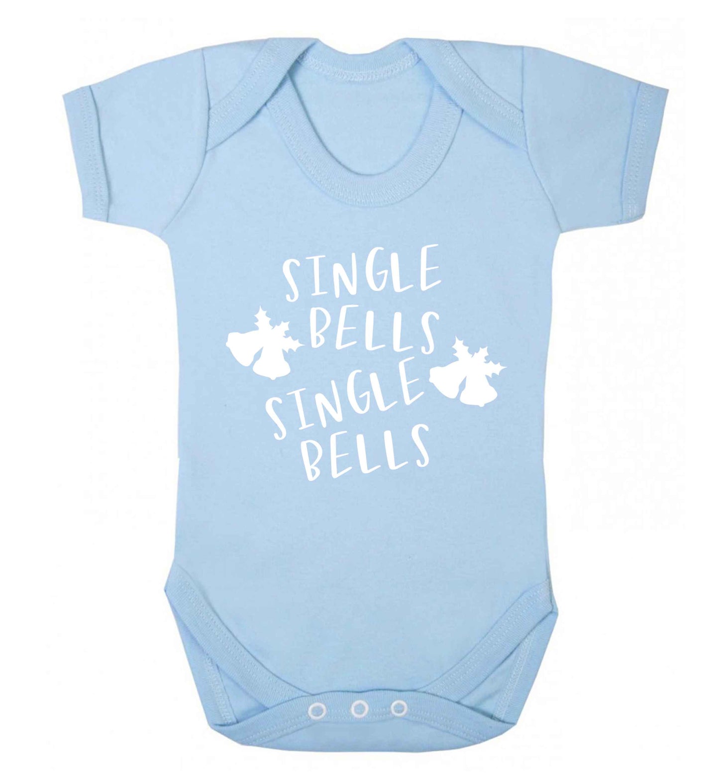 Single bells, single bells Baby Vest pale blue 18-24 months