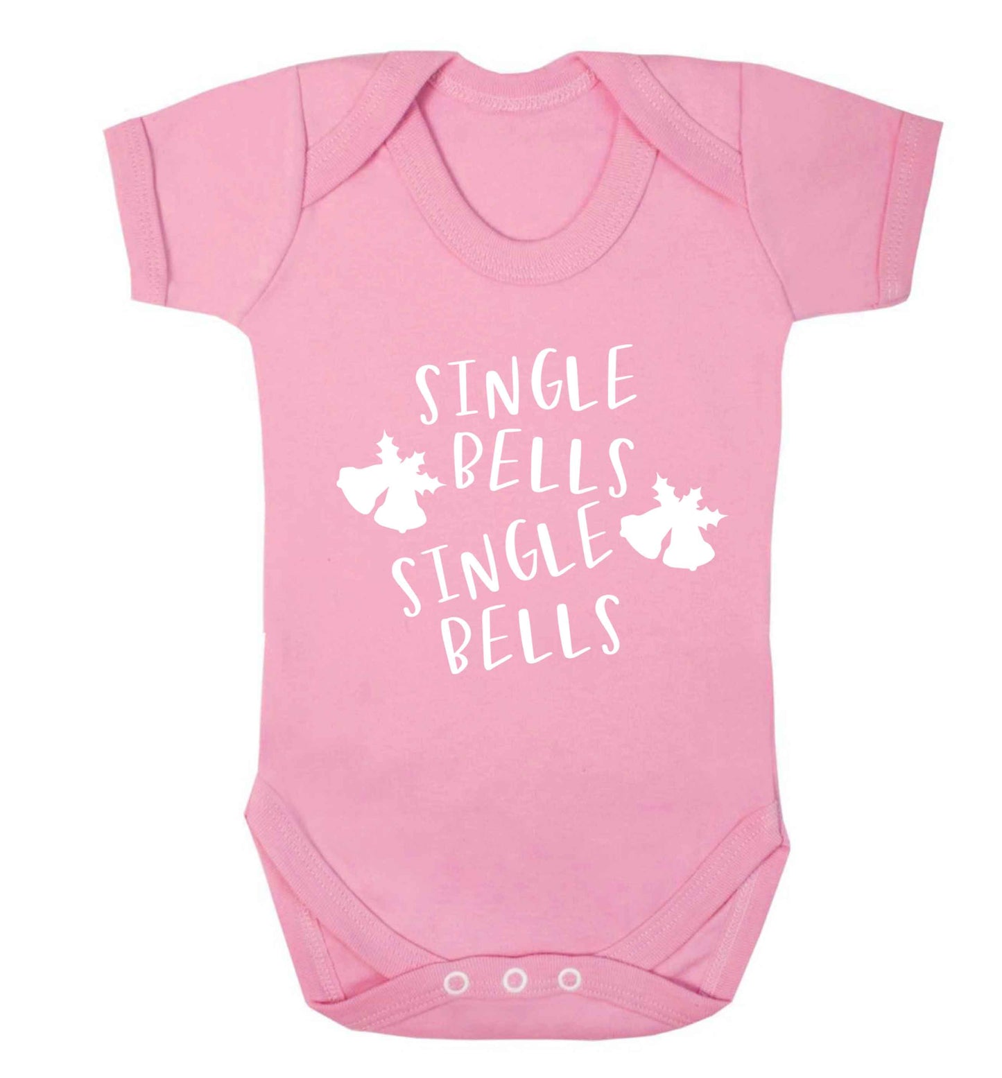 Single bells, single bells Baby Vest pale pink 18-24 months