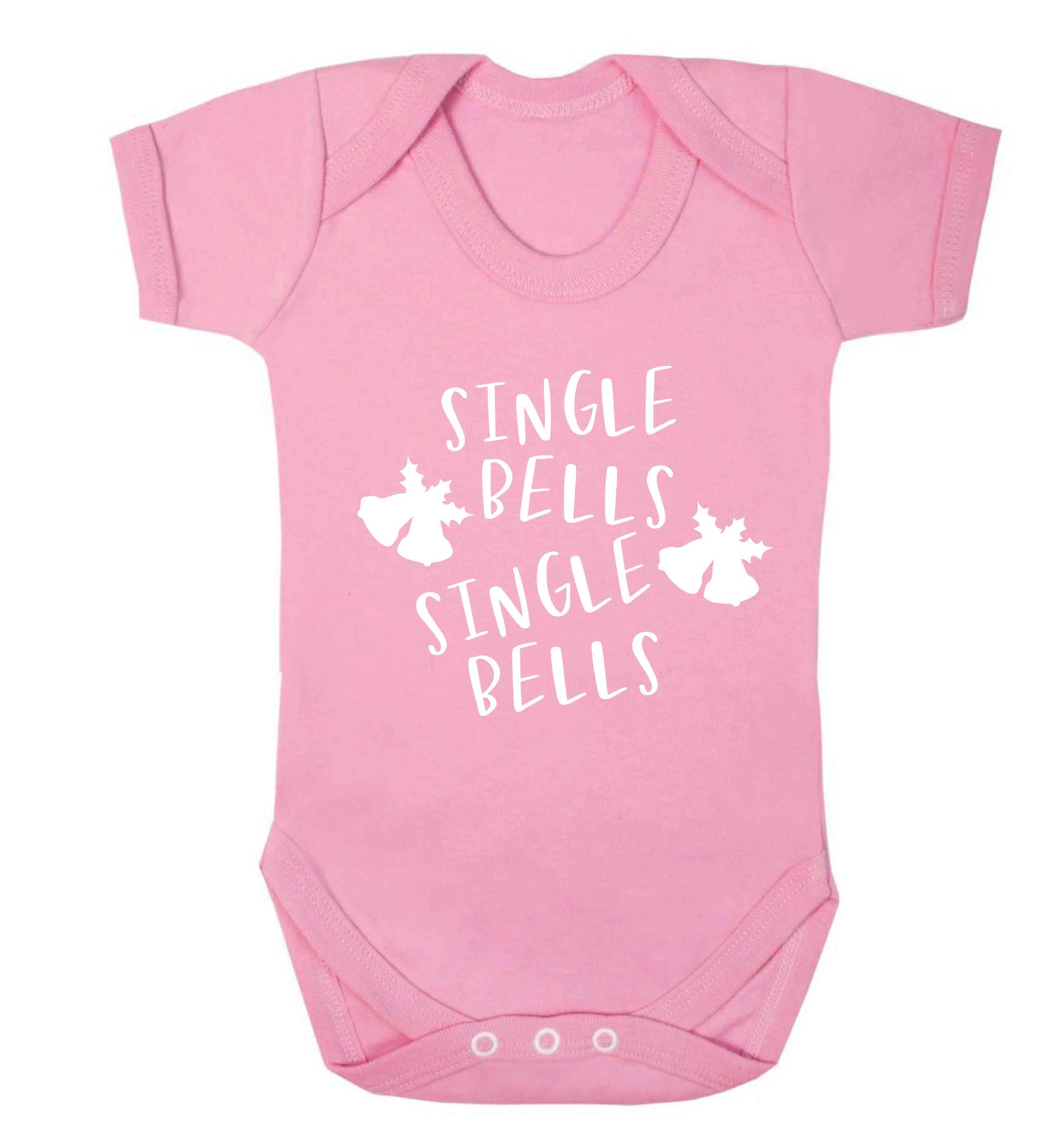 Single bells, single bells Baby Vest pale pink 18-24 months