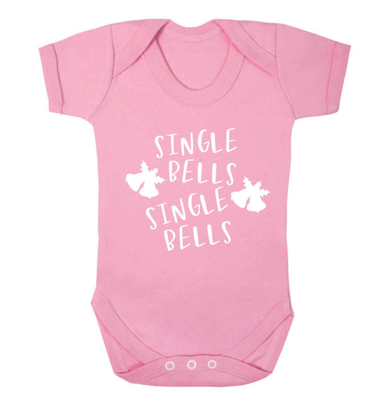 Single bells, single bells Baby Vest pale pink 18-24 months