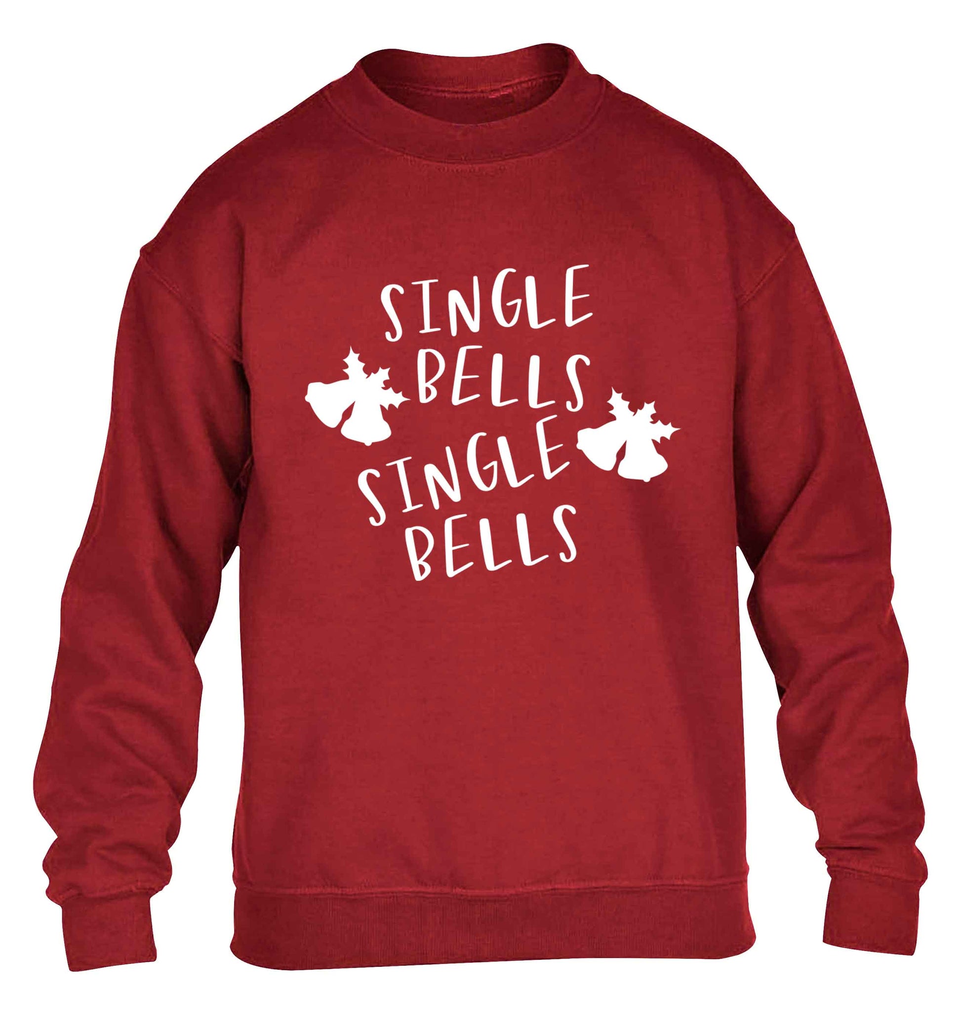 Single bells, single bells children's grey sweater 12-13 Years