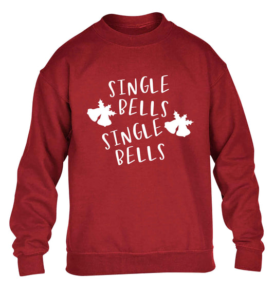 Single bells, single bells children's grey sweater 12-13 Years