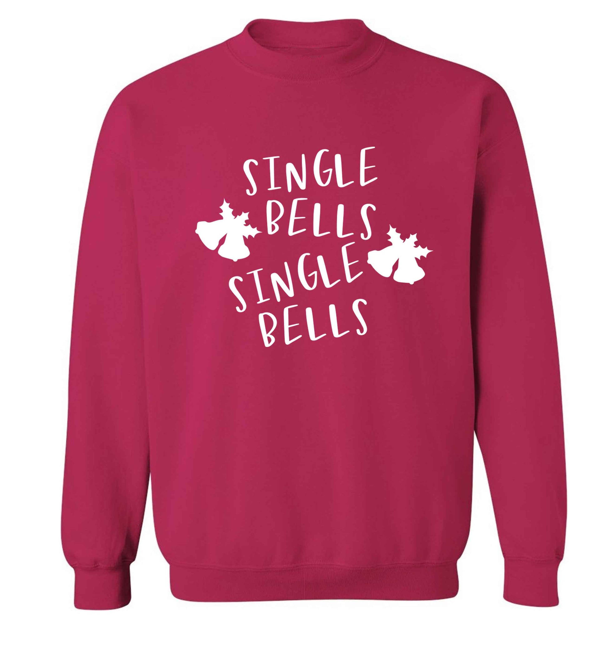 Single bells, single bells Adult's unisex pink Sweater 2XL