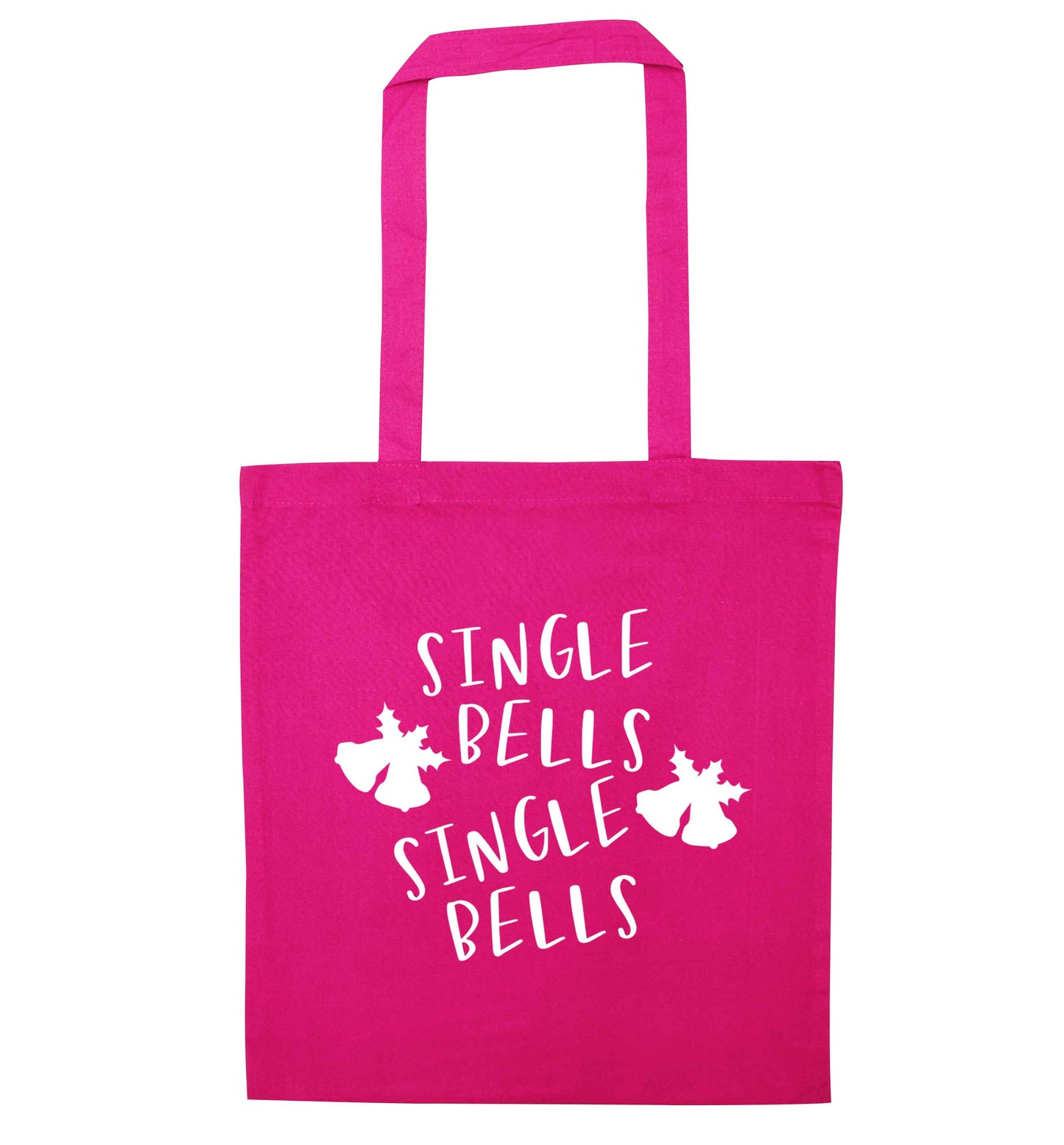 Single bells, single bells pink tote bag