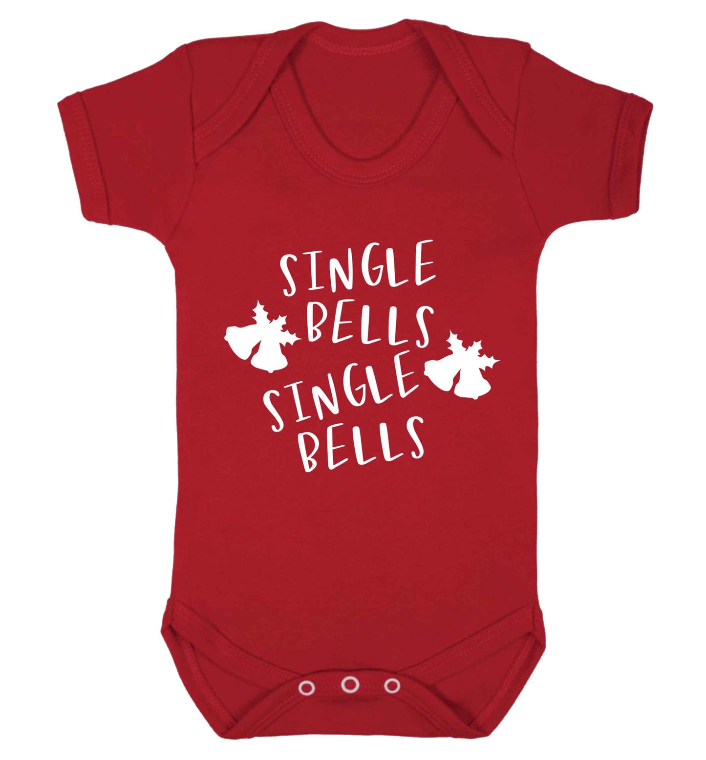 Single bells, single bells Baby Vest red 18-24 months