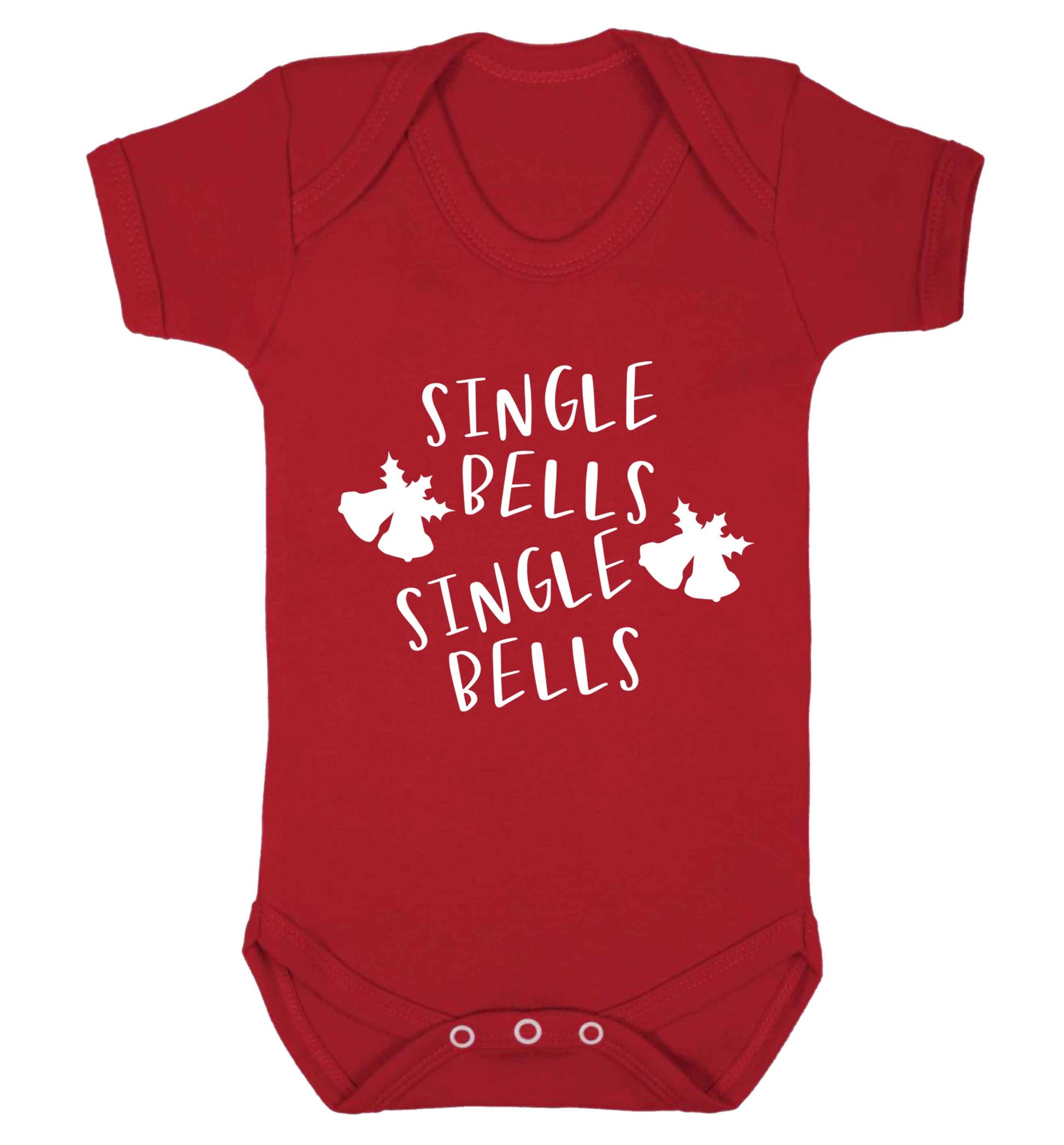 Single bells, single bells Baby Vest red 18-24 months
