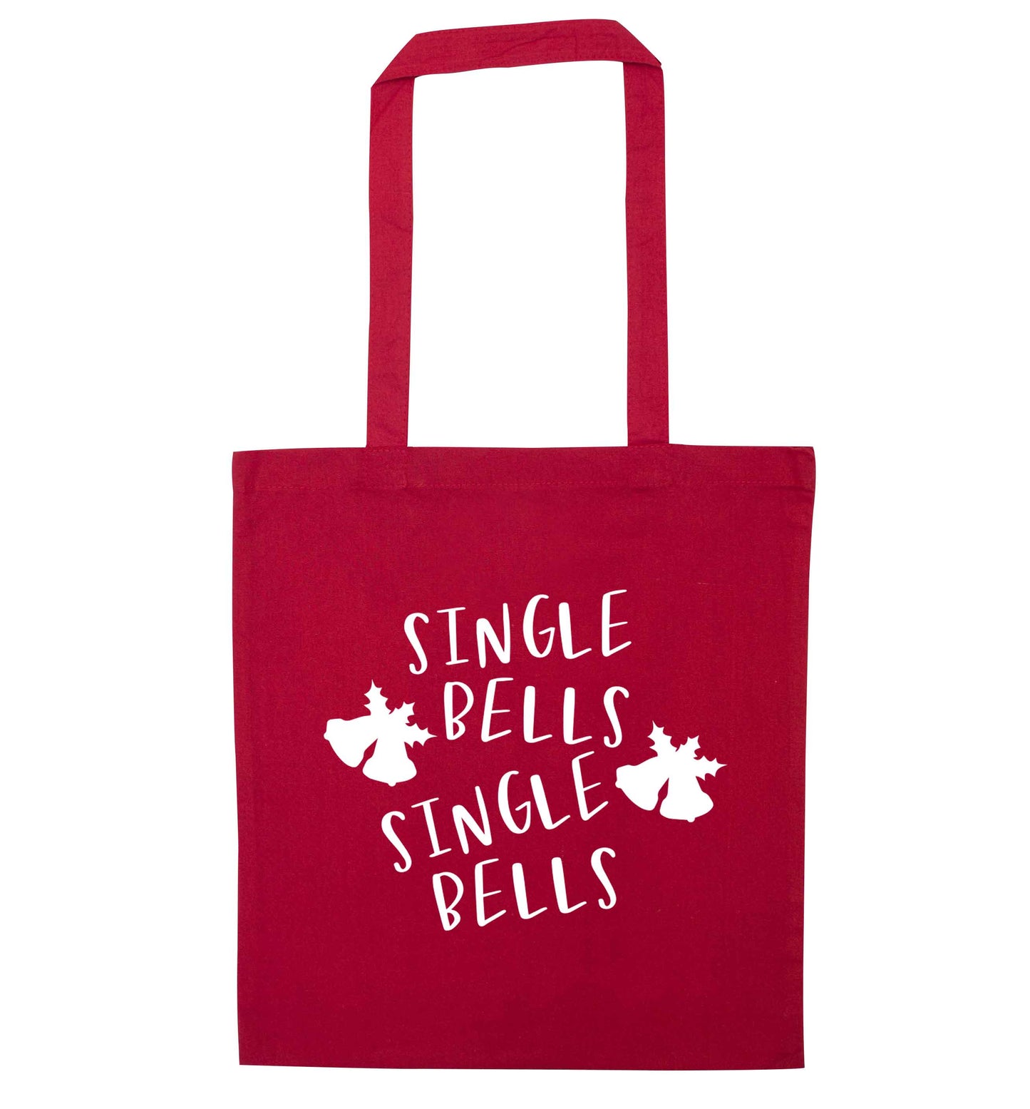 Single bells, single bells red tote bag