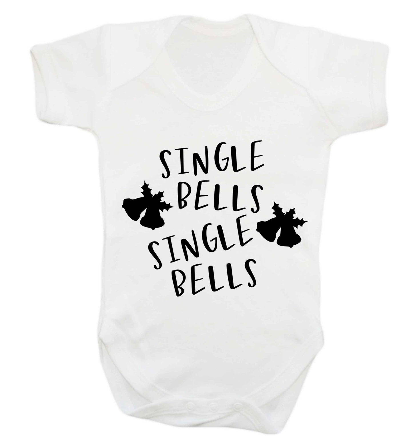 Single bells, single bells Baby Vest white 18-24 months