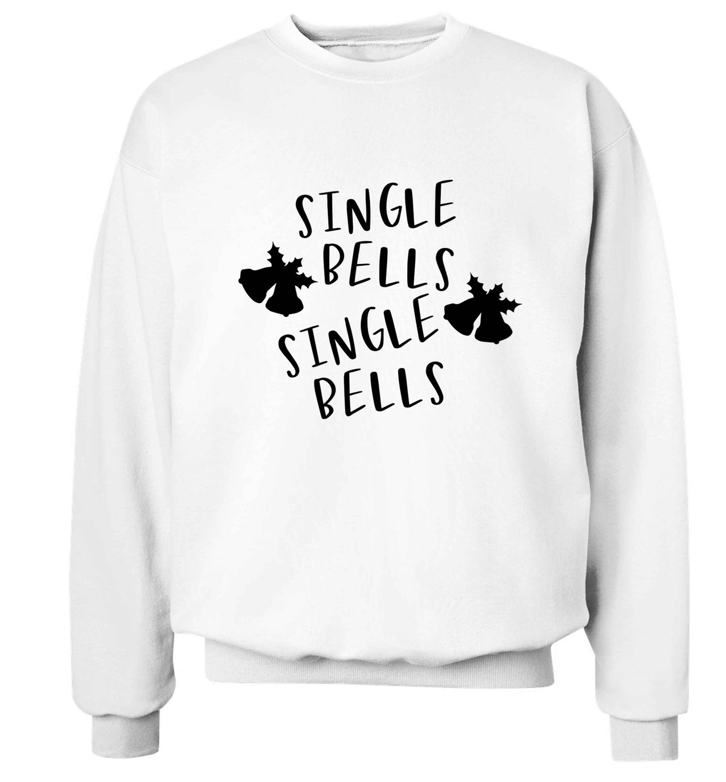 Single bells, single bells Adult's unisex white Sweater 2XL