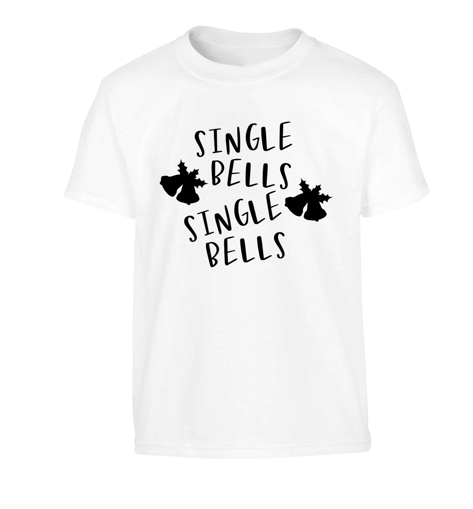 Single bells, single bells Children's white Tshirt 12-13 Years