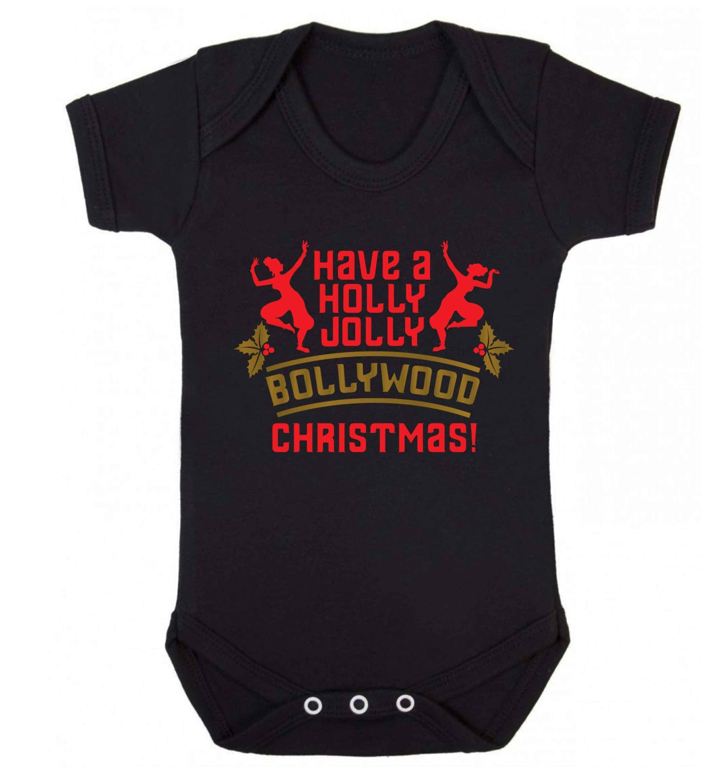 Have a holly, jolly, bollywood Christmas Baby Vest black 18-24 months