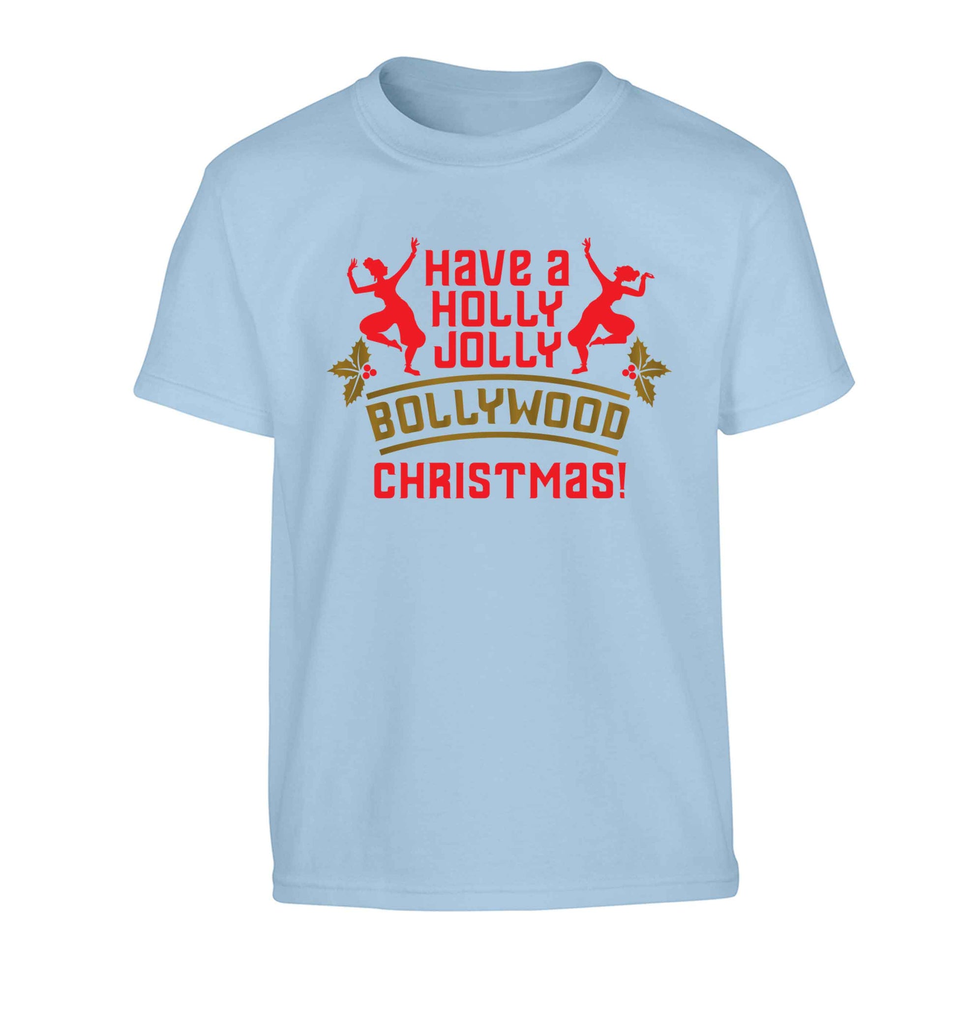Have a holly, jolly, bollywood Christmas Children's light blue Tshirt 12-13 Years