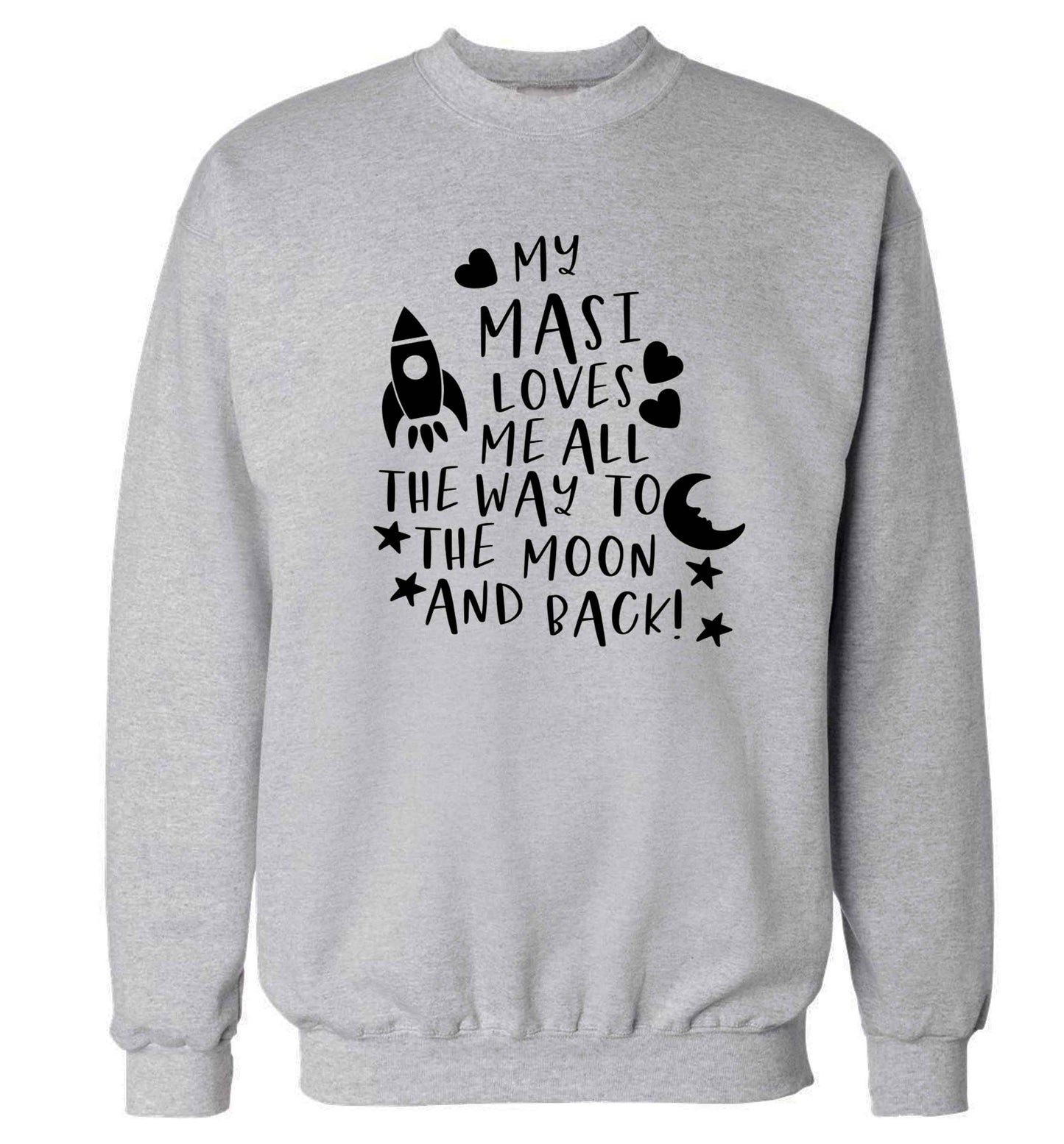 My masi loves me all the way to the moon and back Adult's unisex grey Sweater 2XL