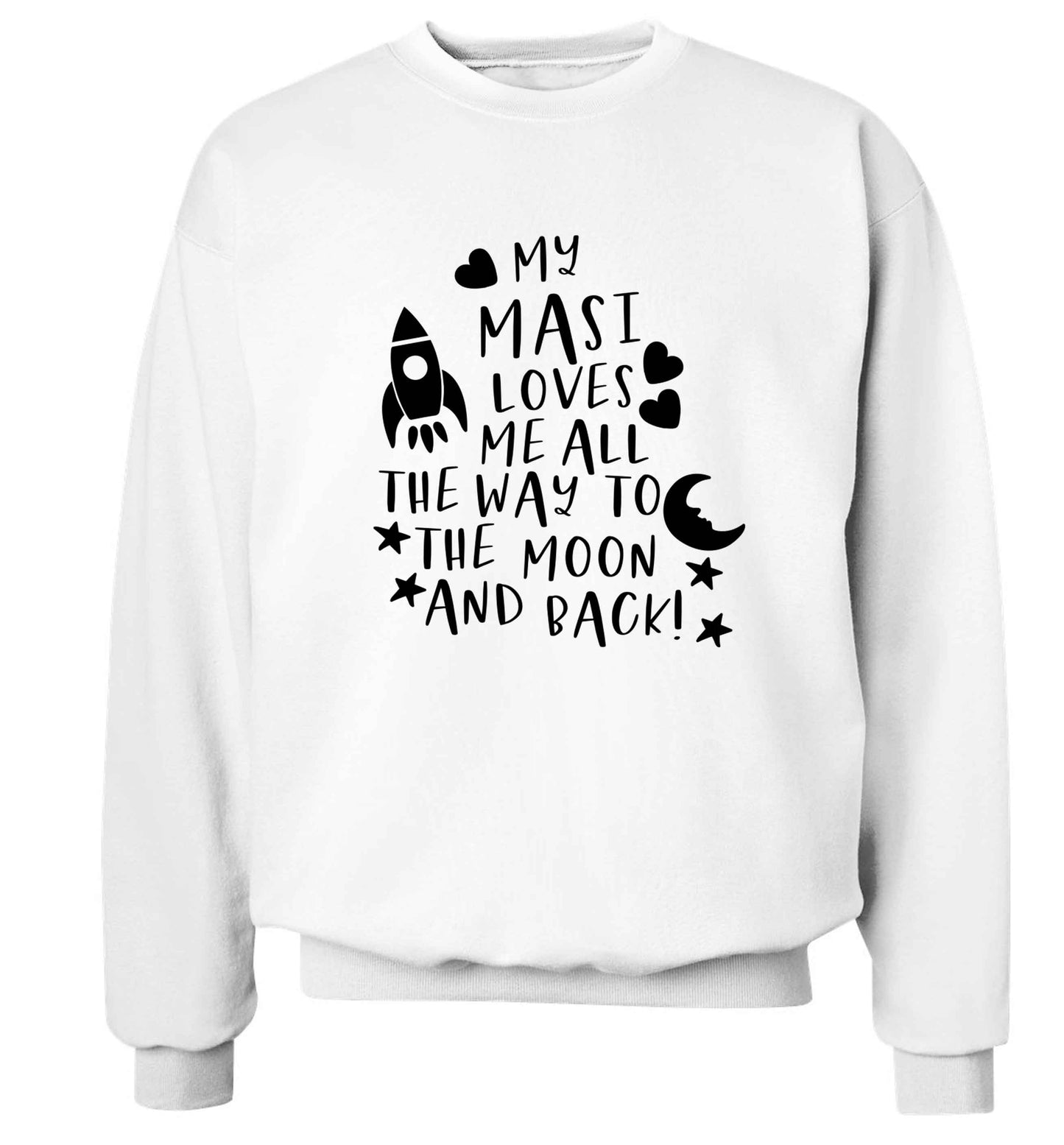 My masi loves me all the way to the moon and back Adult's unisex white Sweater 2XL