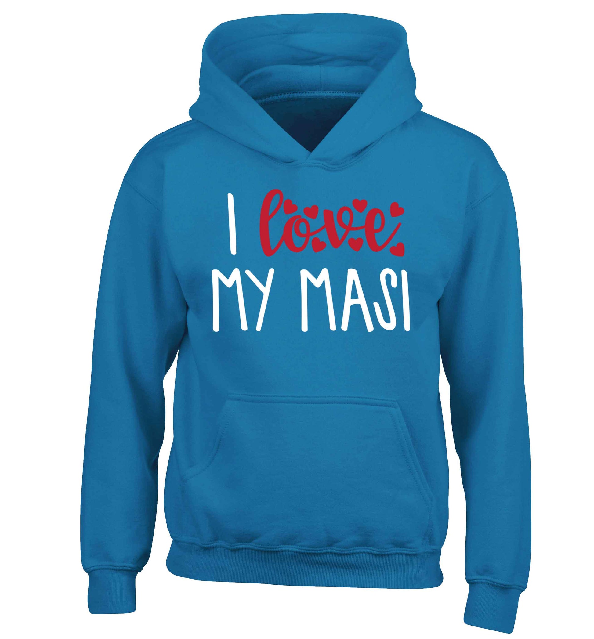 I love my masi children's blue hoodie 12-13 Years