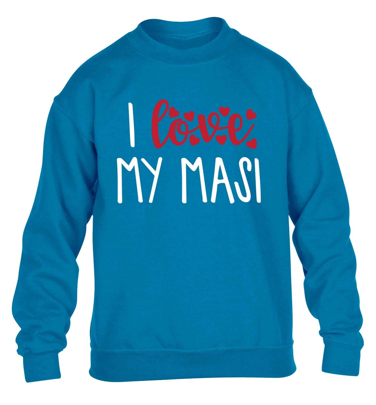 I love my masi children's blue sweater 12-13 Years