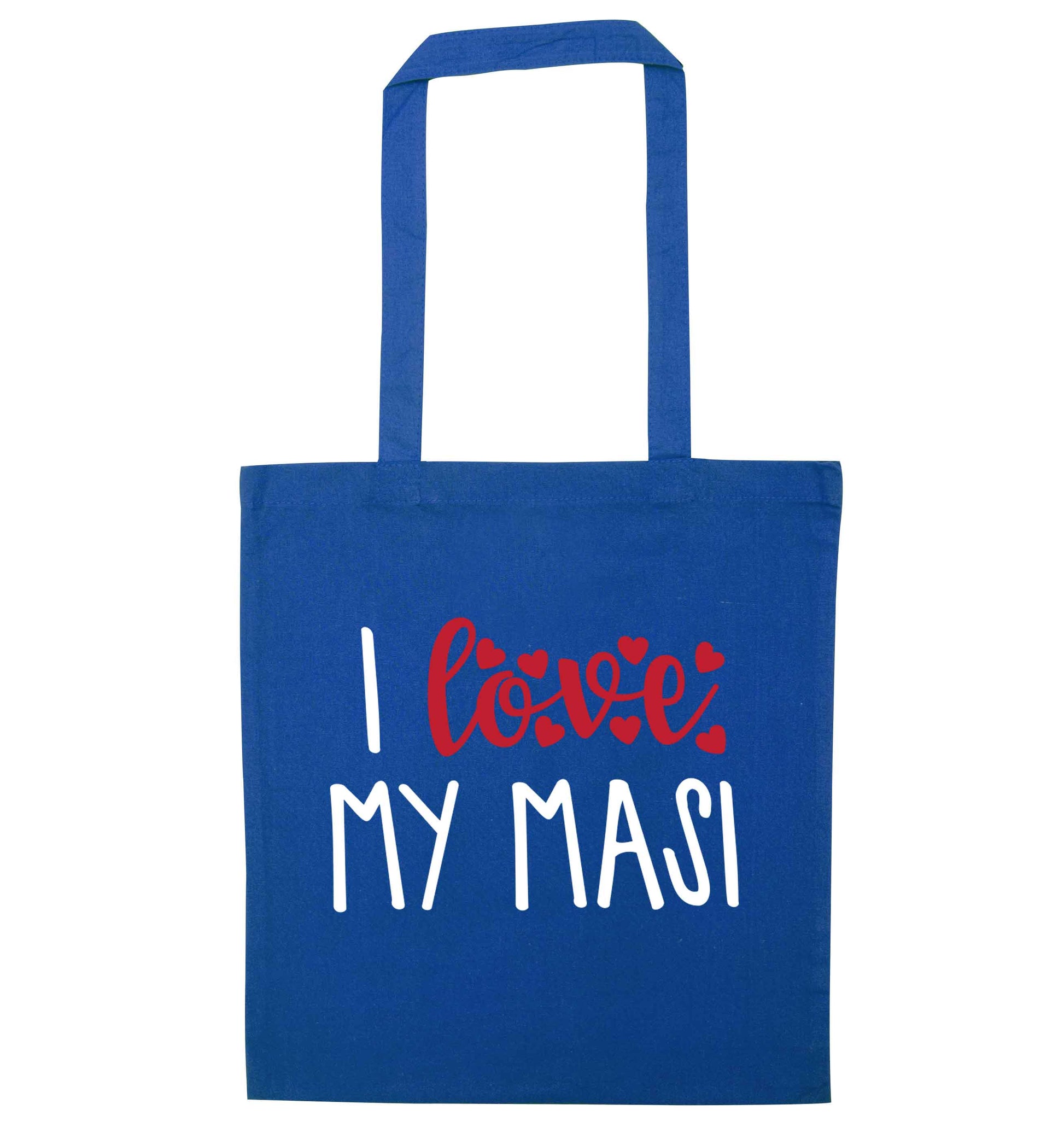 I love my masi blue tote bag