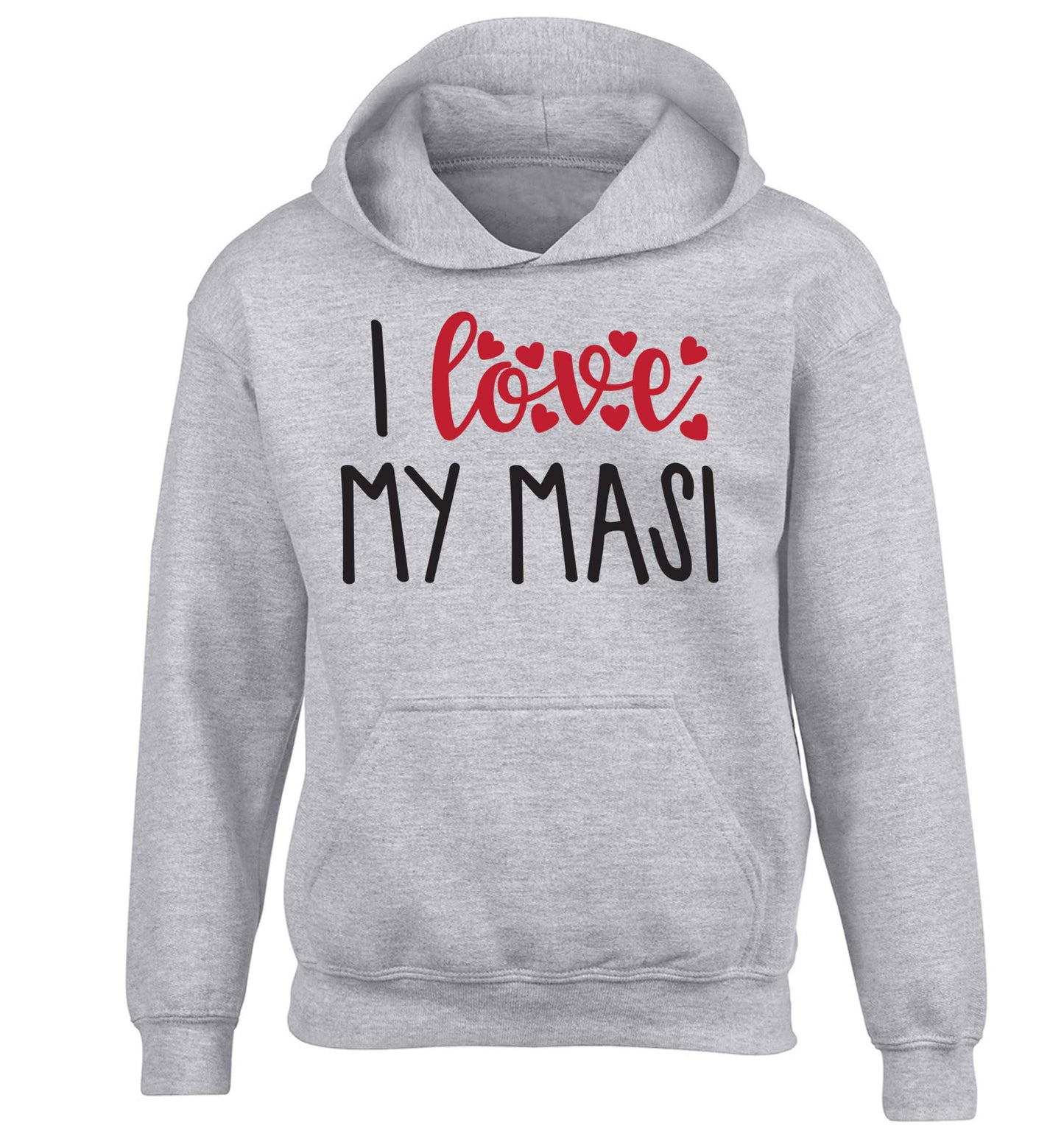 I love my masi children's grey hoodie 12-13 Years