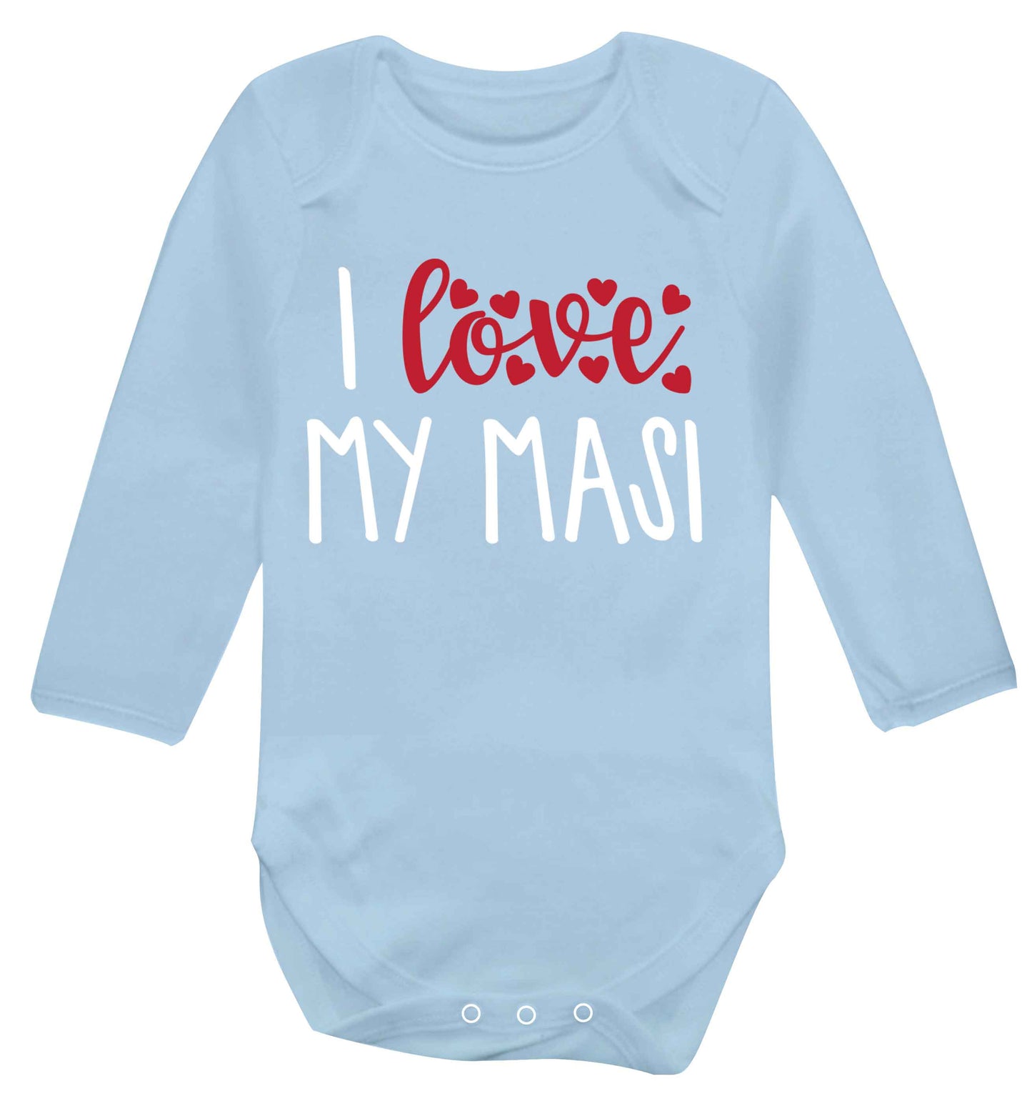 I love my masi Baby Vest long sleeved pale blue 6-12 months