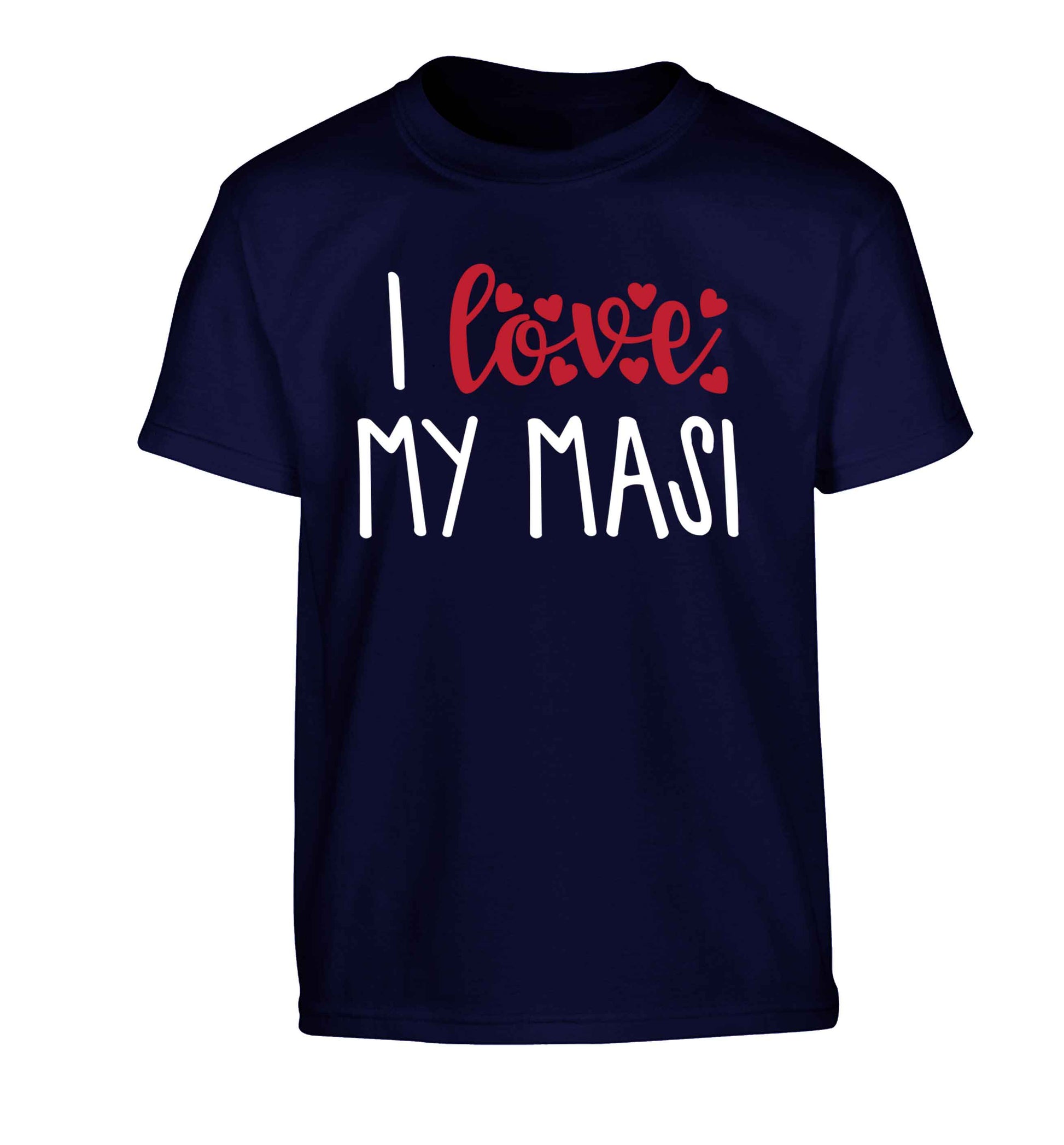 I love my masi Children's navy Tshirt 12-13 Years