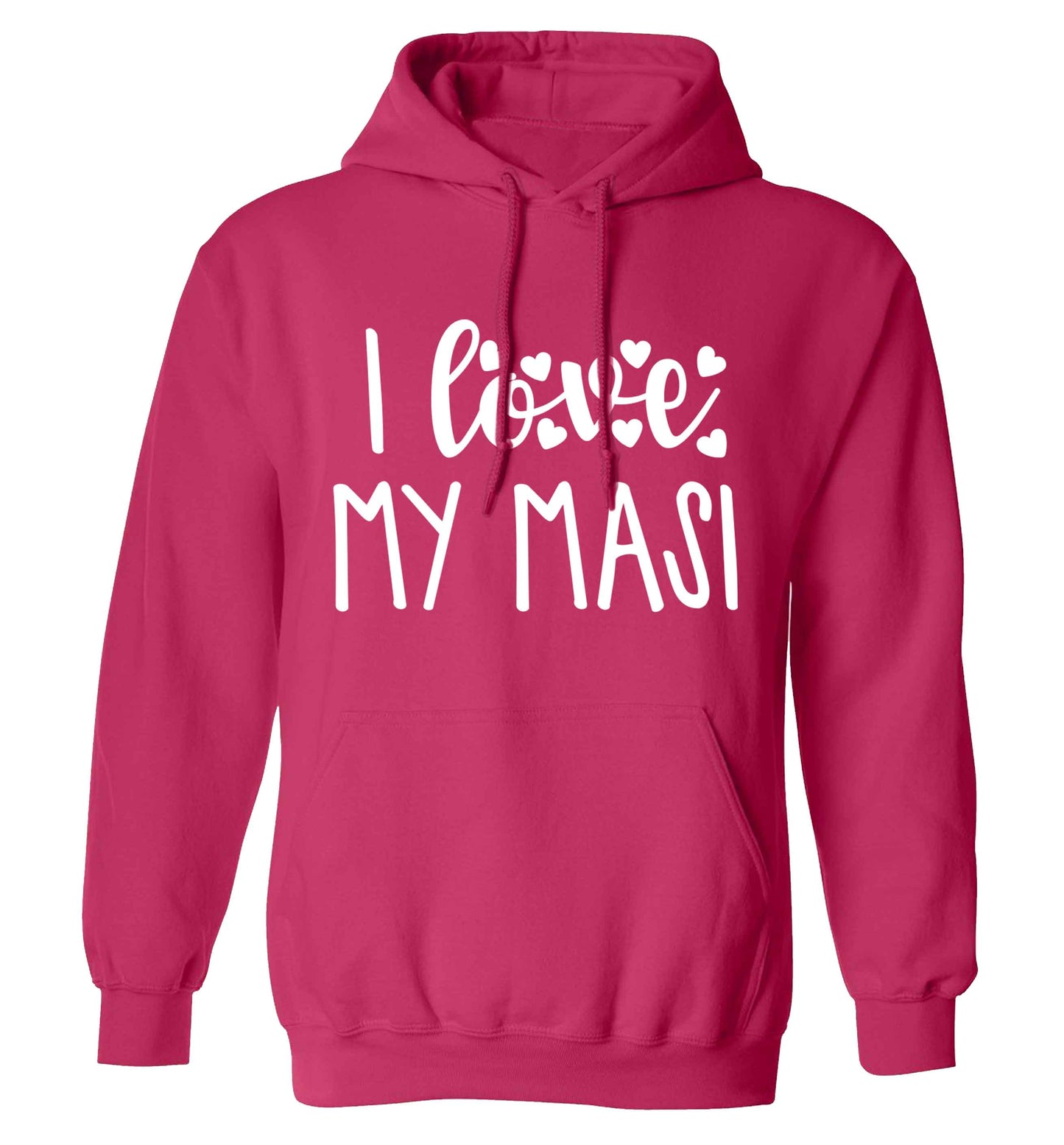 I love my masi adults unisex pink hoodie 2XL