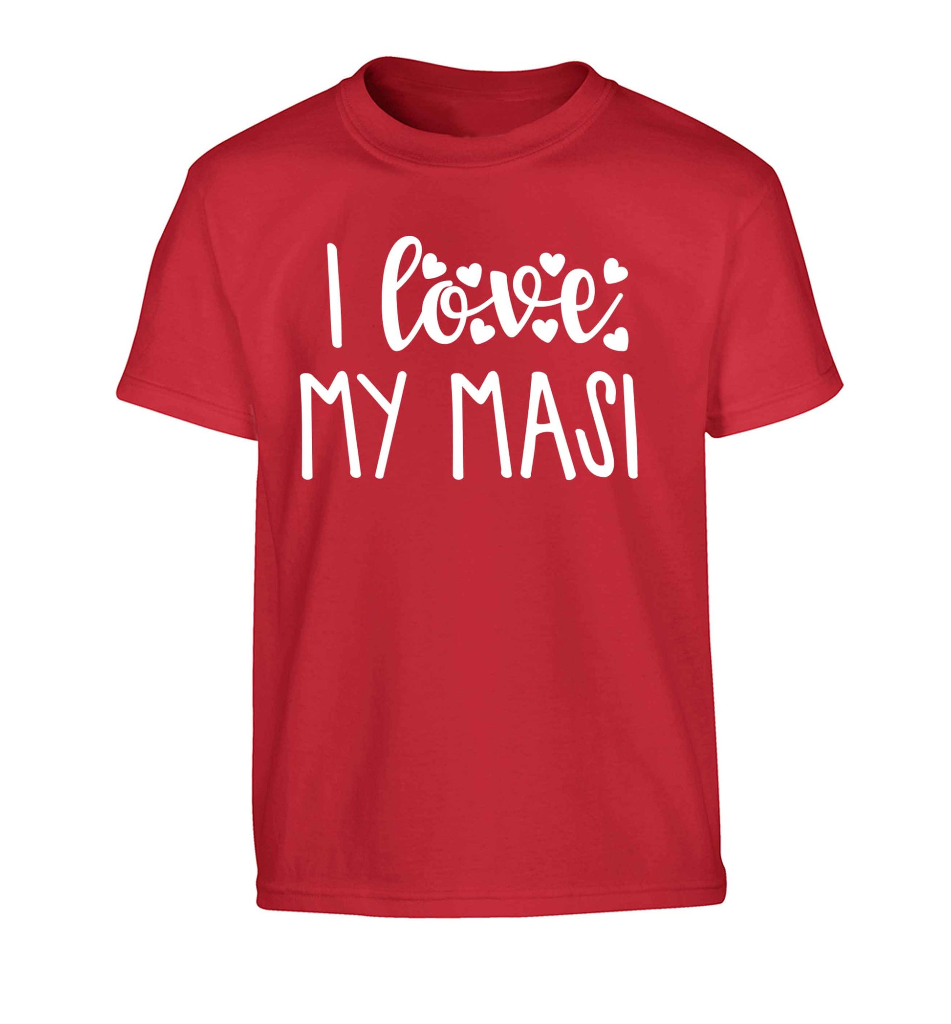 I love my masi Children's red Tshirt 12-13 Years