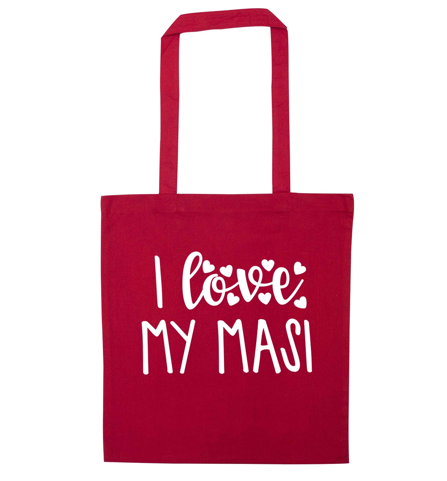 I love my masi red tote bag
