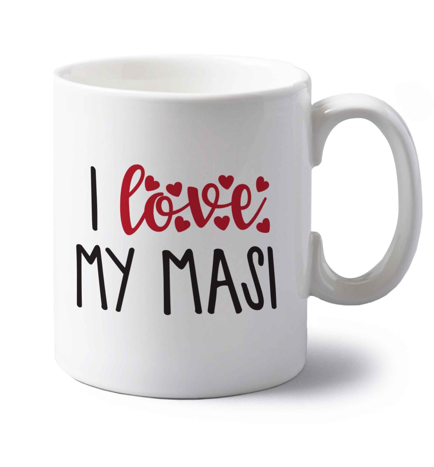 I love my masi left handed white ceramic mug 