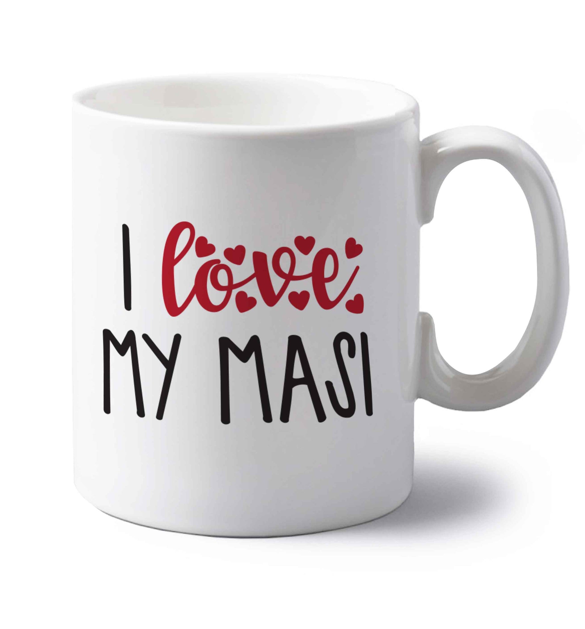 I love my masi left handed white ceramic mug 