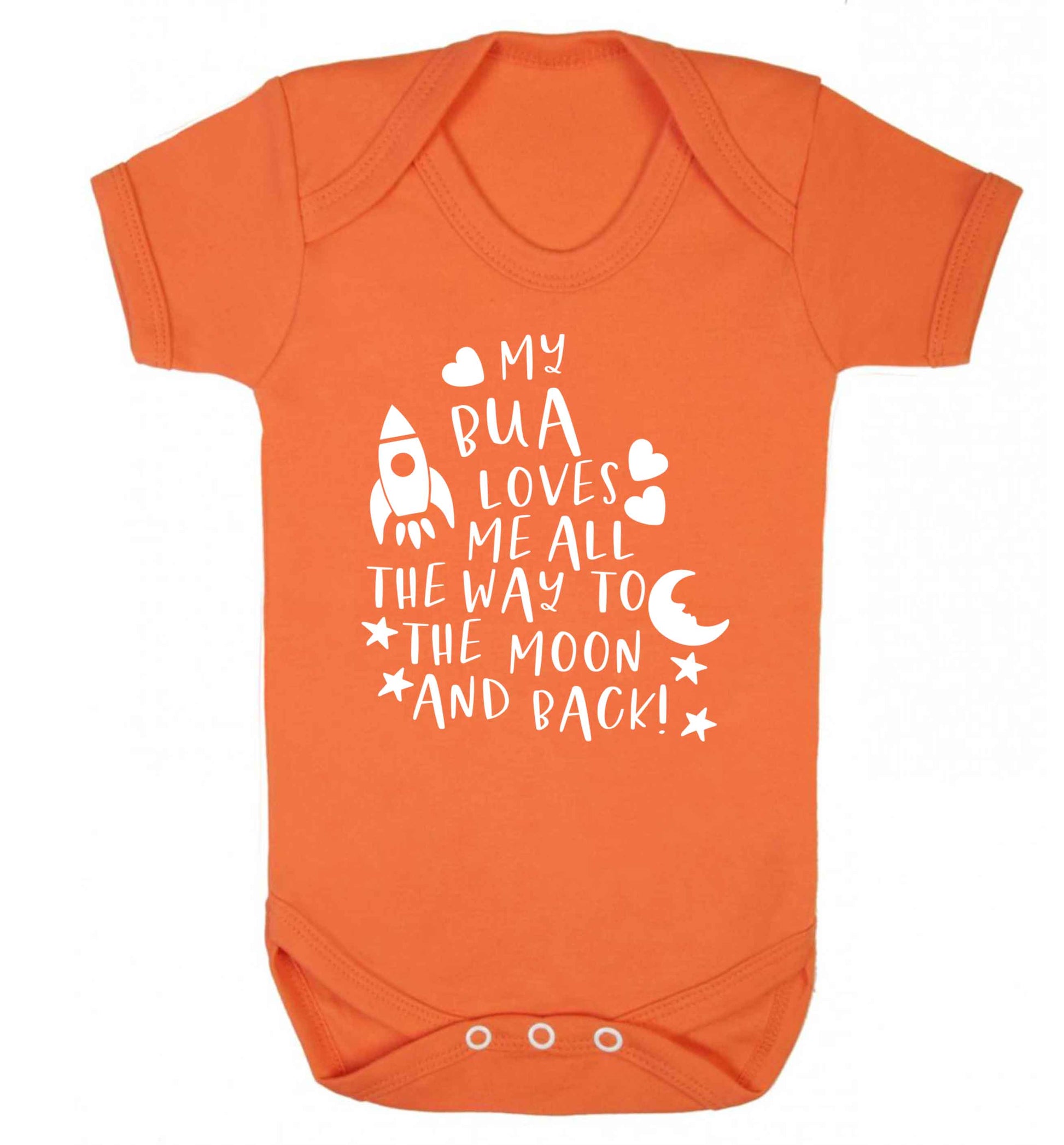 My bua loves me all they way to the moon and back Baby Vest orange 18-24 months
